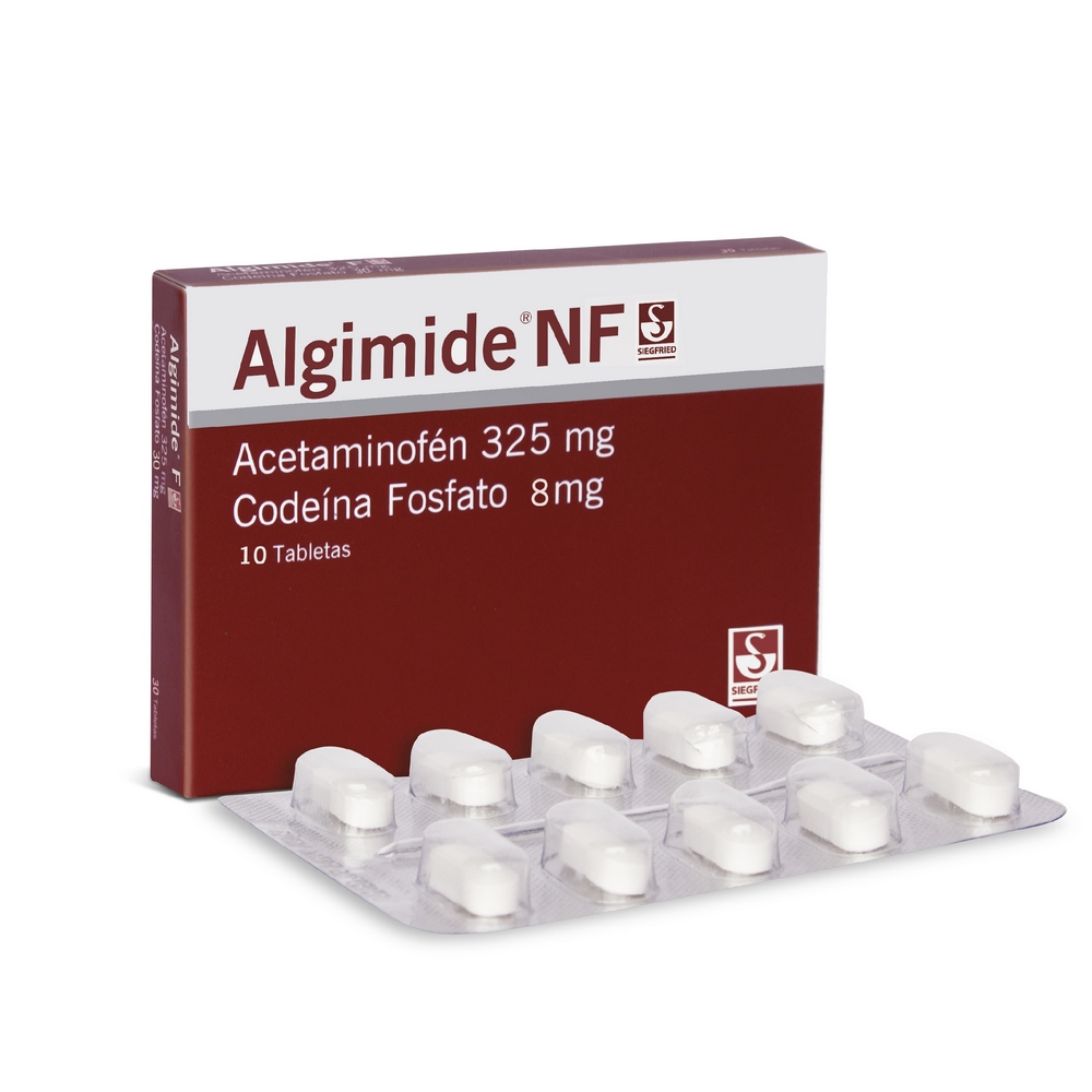 Algimide NF 325/8 mg – 10 tabletas