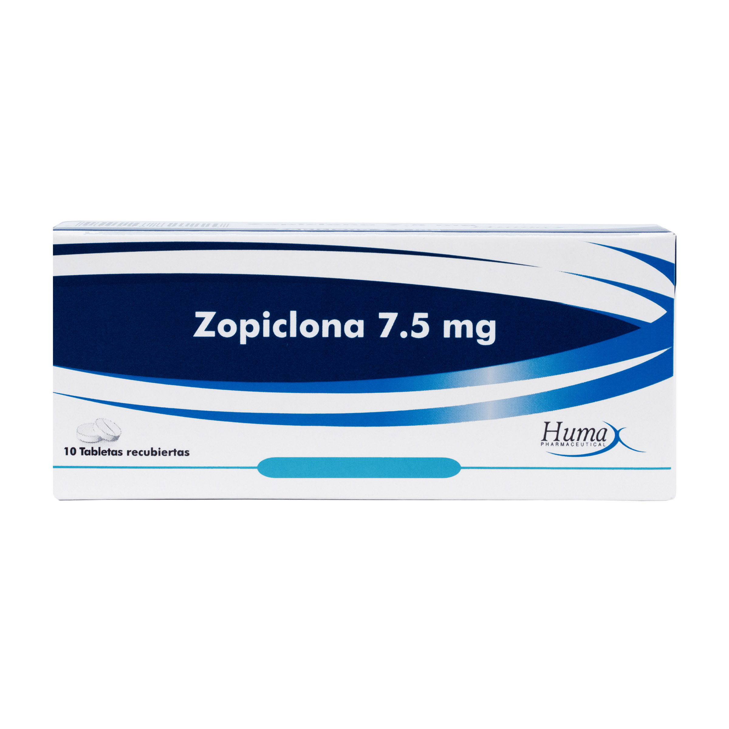 Zopiclona 7.5 mg - 10 tabletas (Humax)