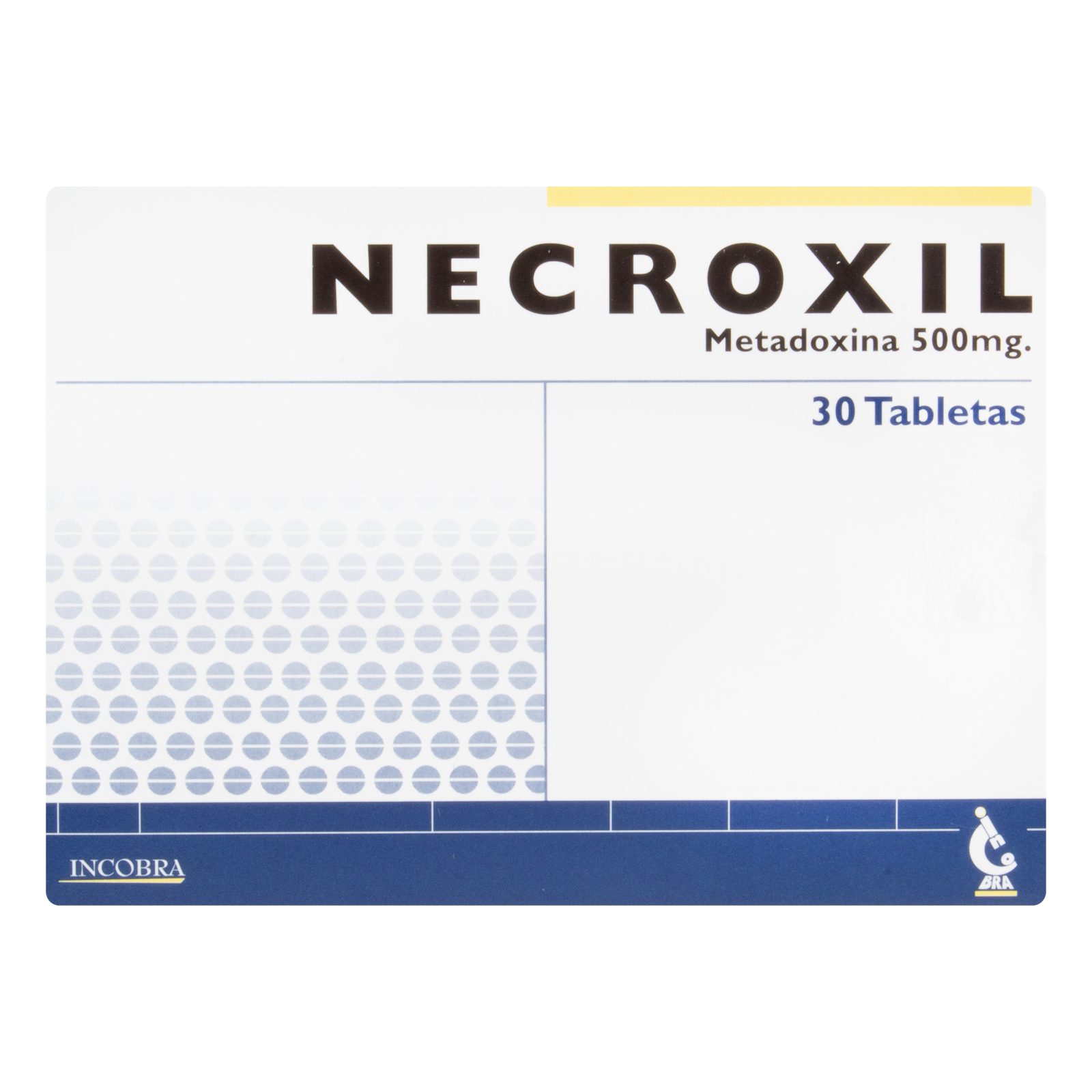 NECROXIL 500 mg - 30 tabletas (metadoxina)