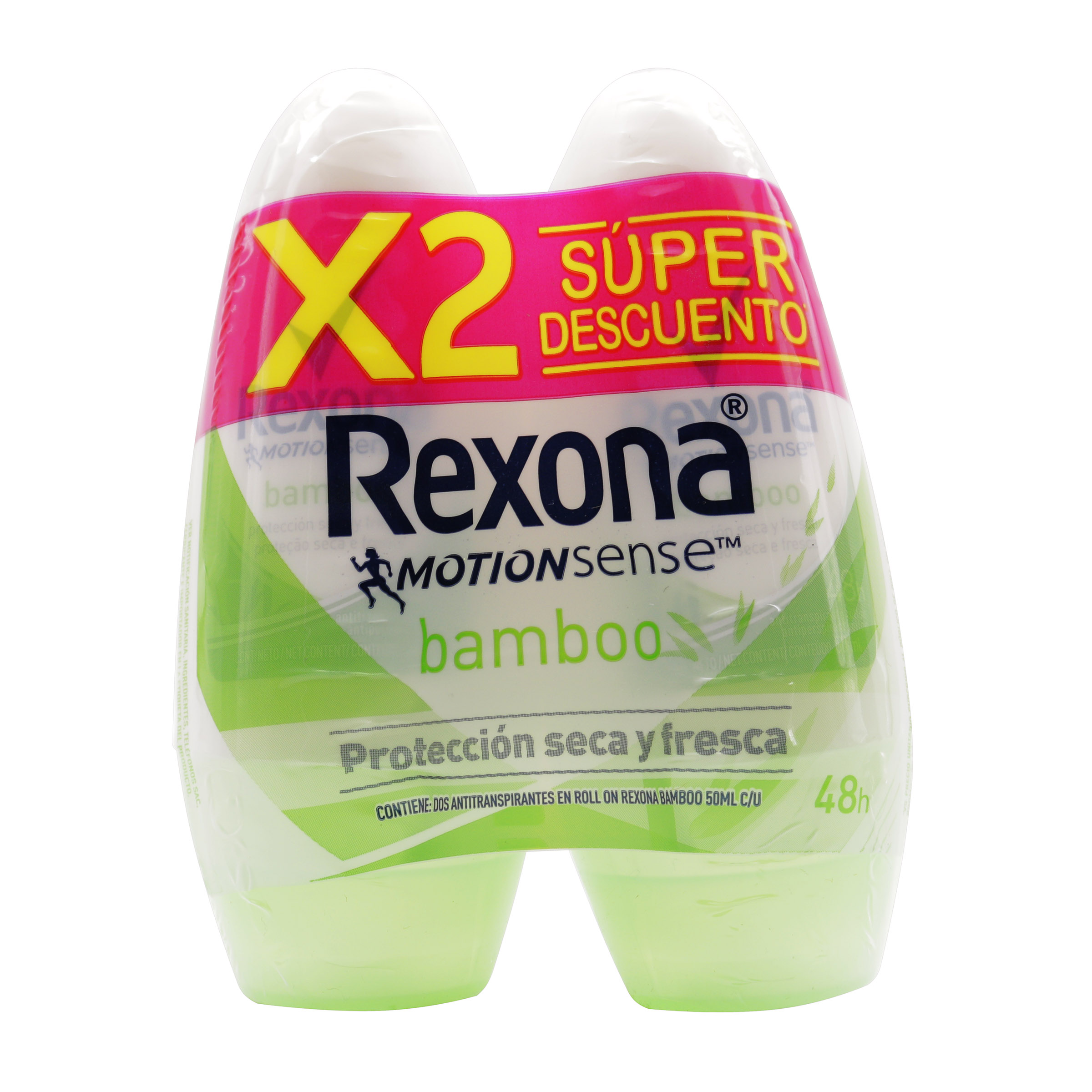 Desodorante Roll-On Rexona Bamboo 50 ml