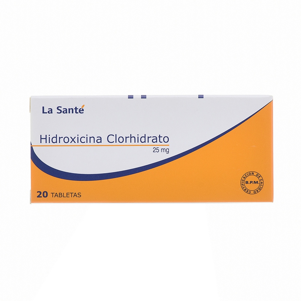 Hidroxizina 25 mg 20 tabletas – La Santé