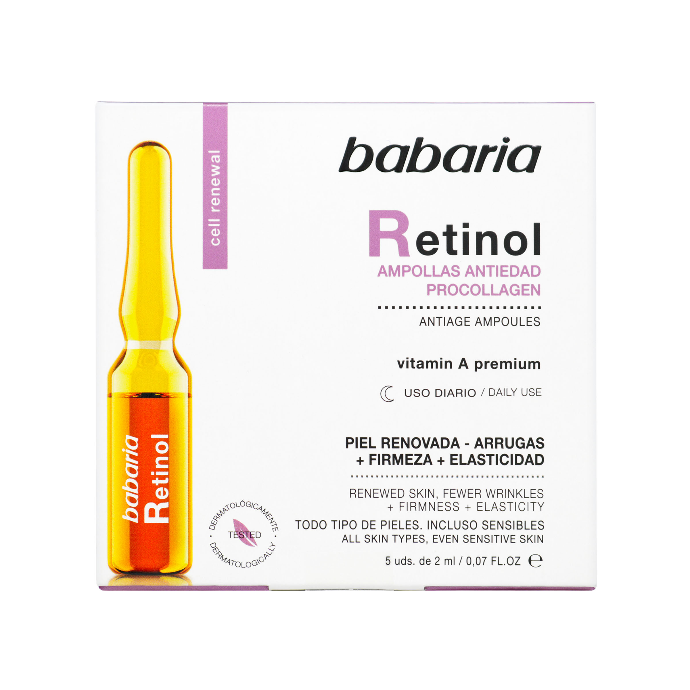 Babaria Retinol Procollagen ampollas 5x2 ml
