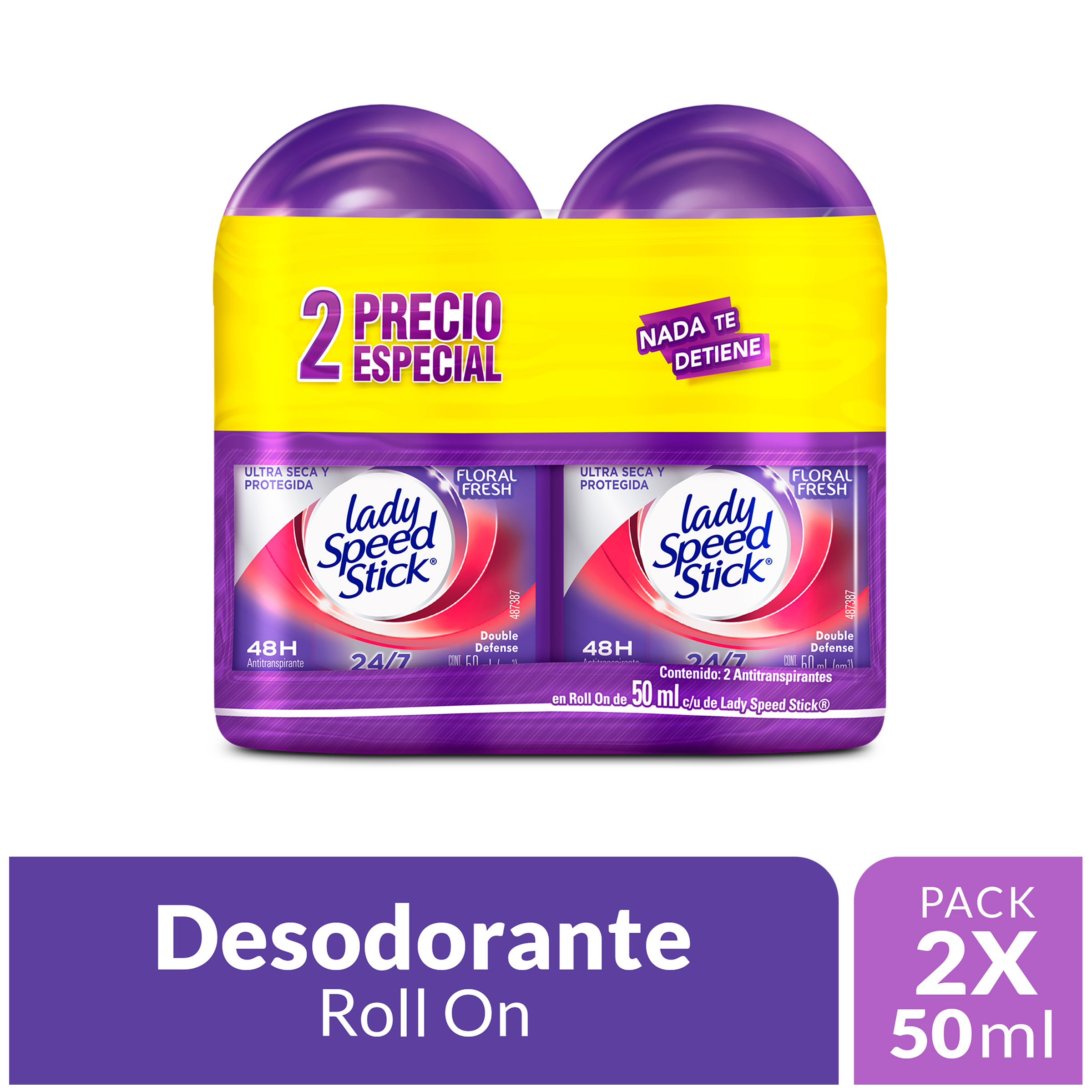 Desodorante Lady Fresh Floral Roll-On 50 ml