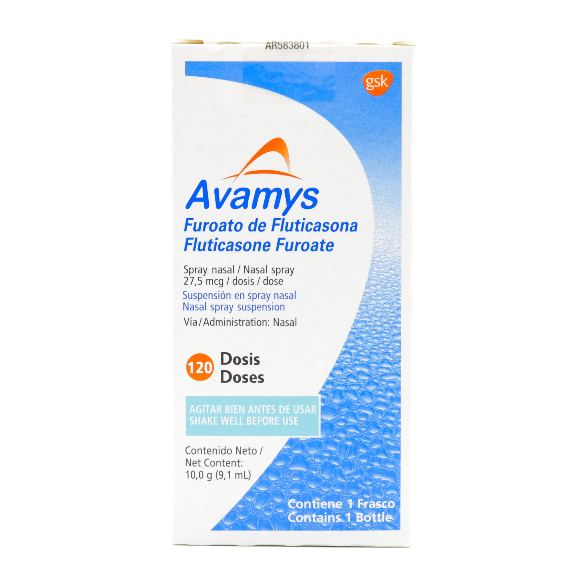 Avamys Fluticasona nasal spray 120 dosis