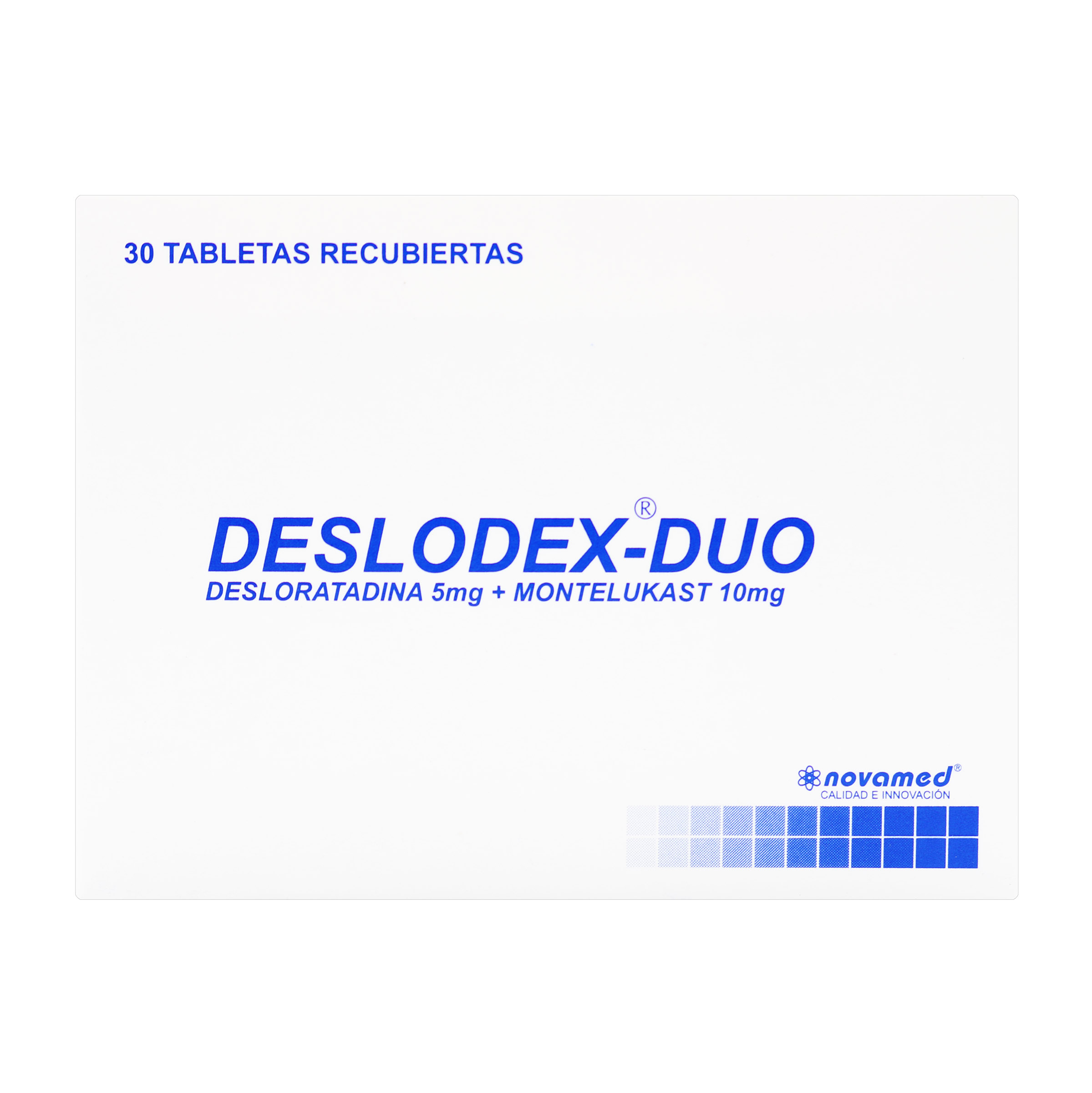 Deslódex Duo 30 tabletas Recubiertas Desloratadina-Montelukast