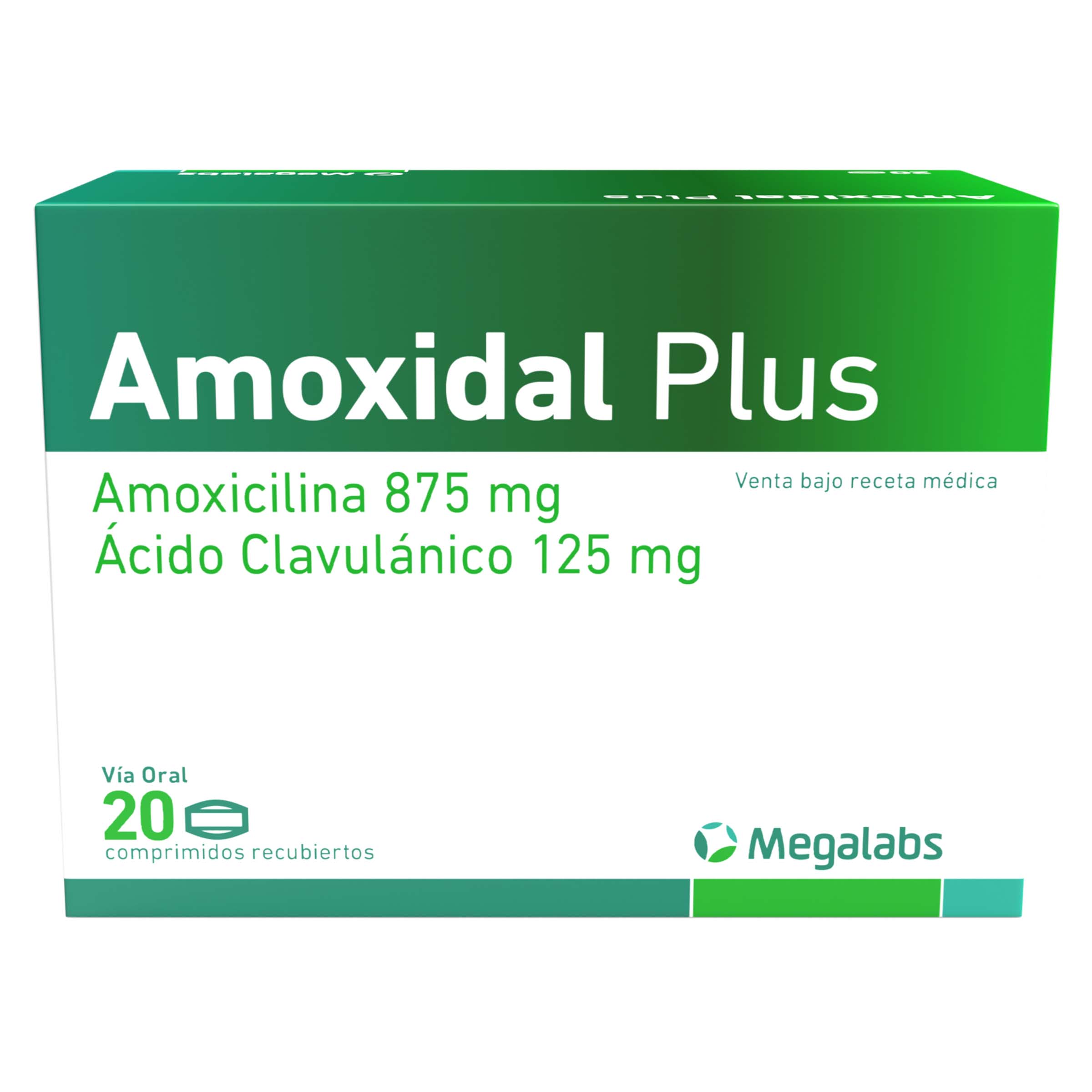 AMOXIDAL PLUS 20 tabletas – Amoxicilina + Ácido clavulónico