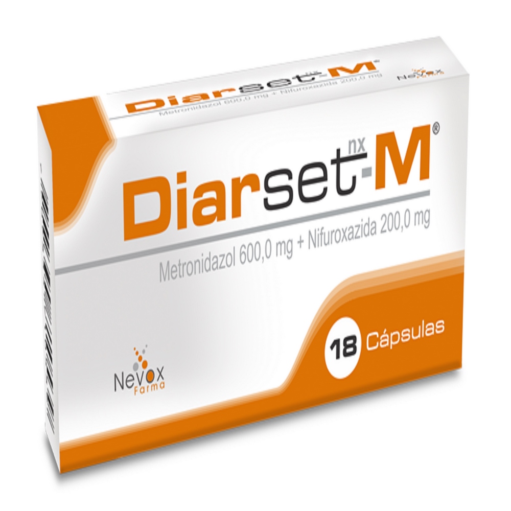 DIARSED- M 18 CAPSULAS METRONIDAZOL-NIFUROXAZIDA