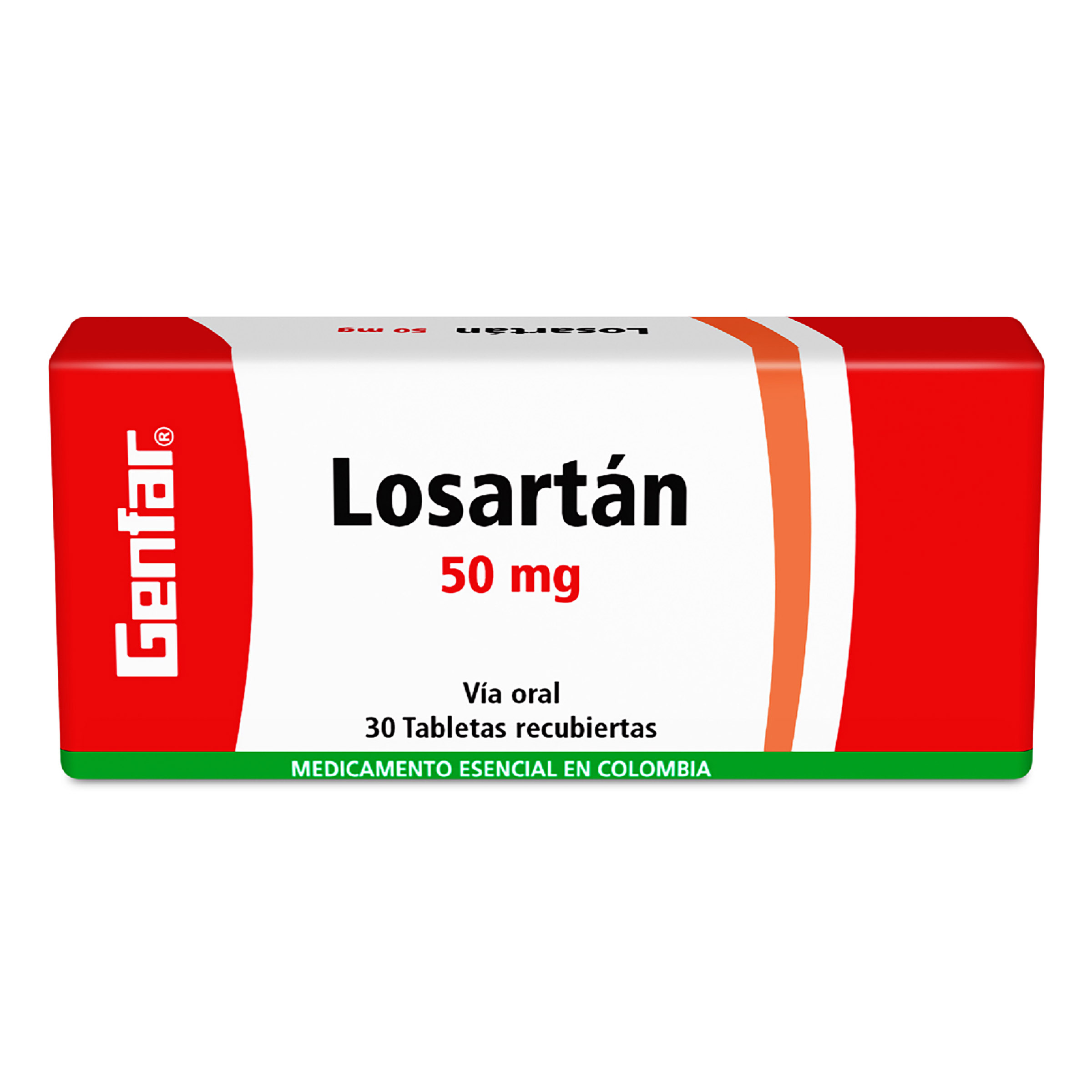 Losartán 50 mg 30 tabletas
