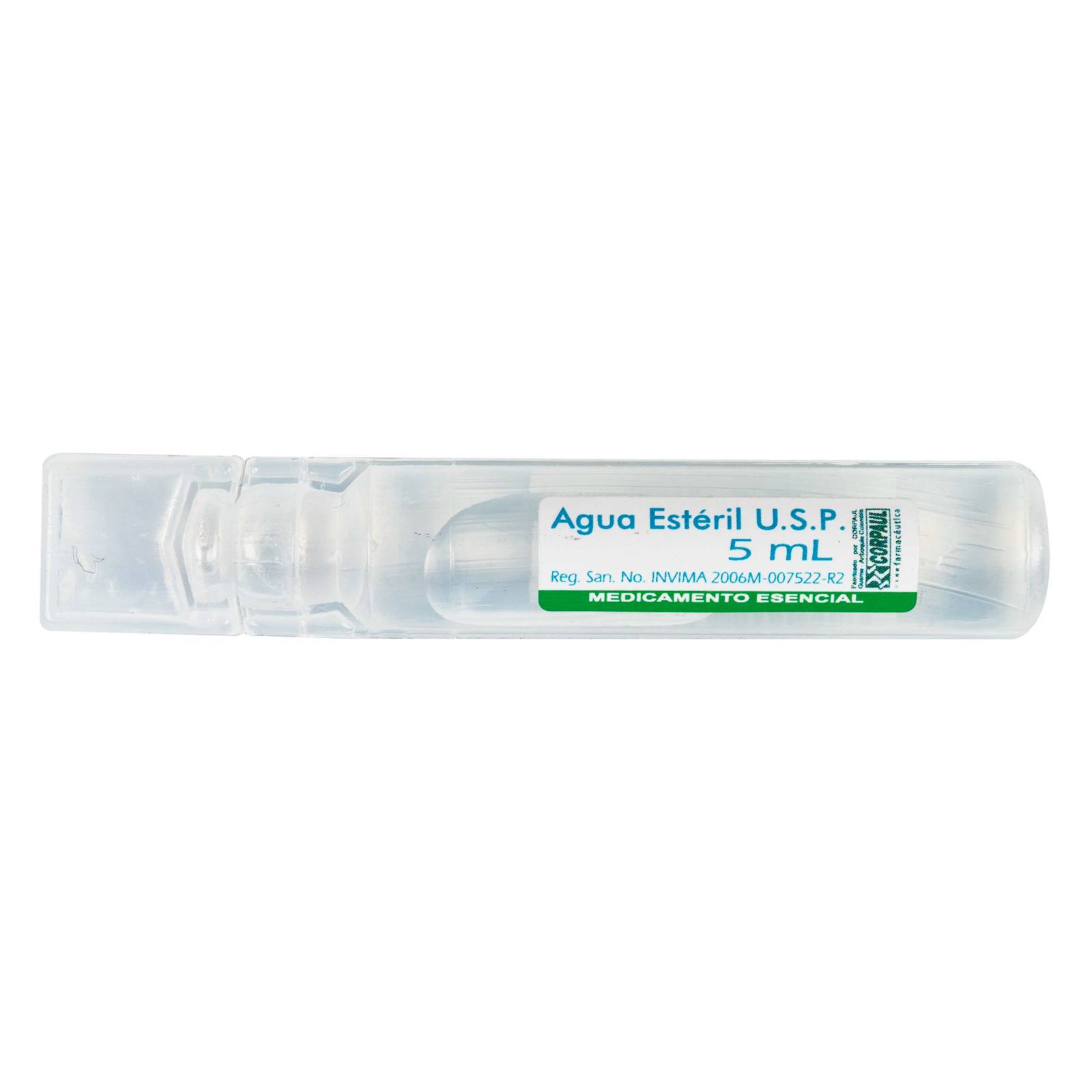 Agua estéril 5 ml