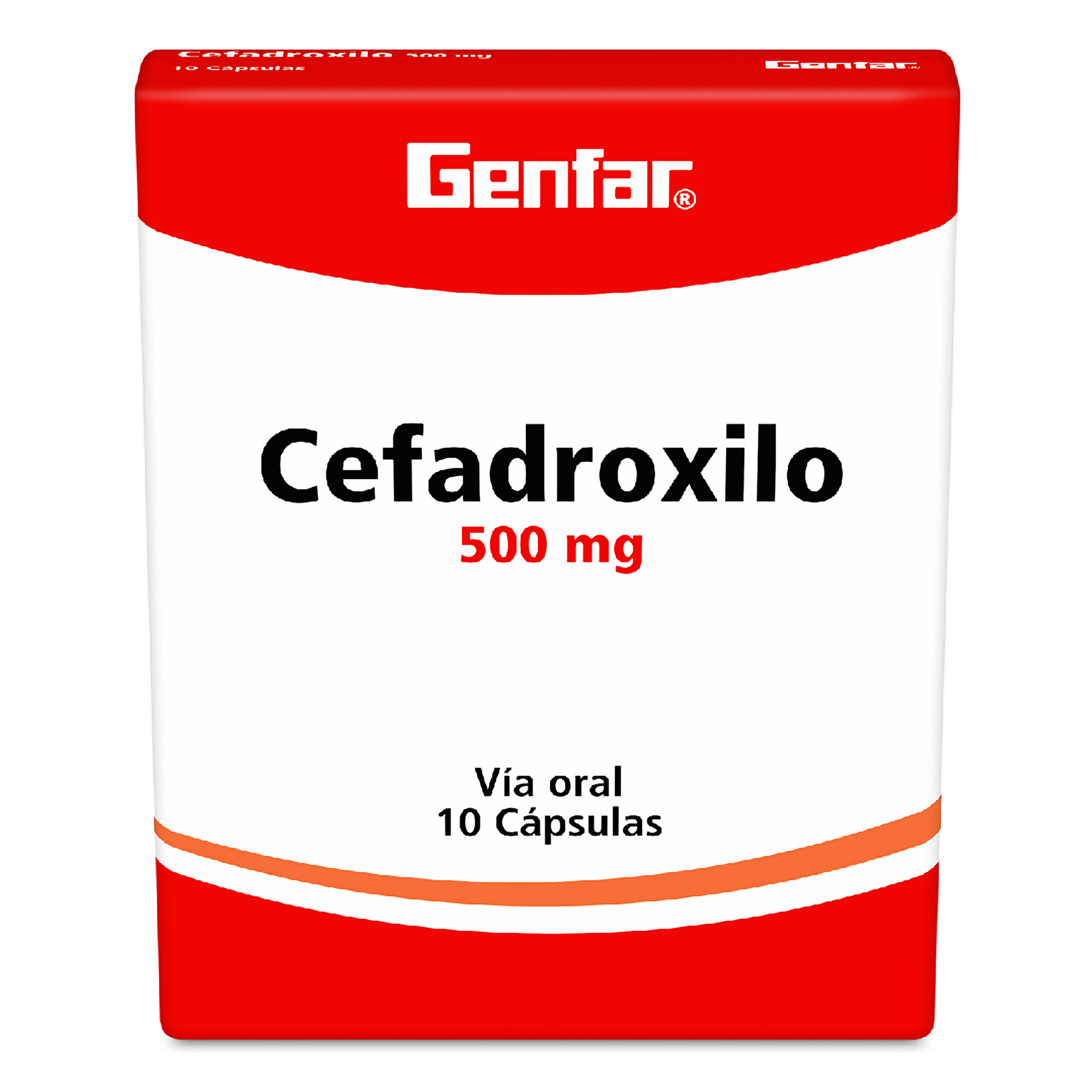 Cefadroxilo 500 mg, 10 cápsulas