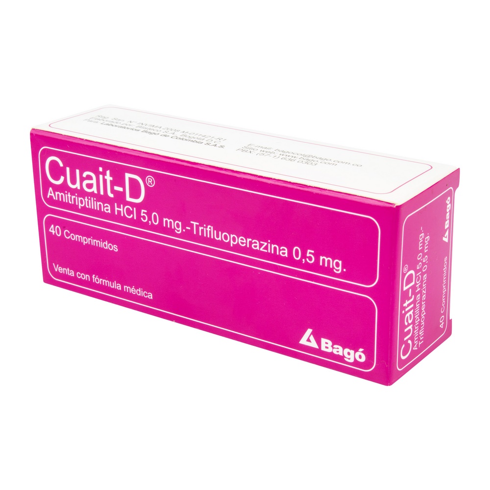 CUAIT D 40 tabletas – Amitriptilina y trifluoperazina | LAB. BAGO
