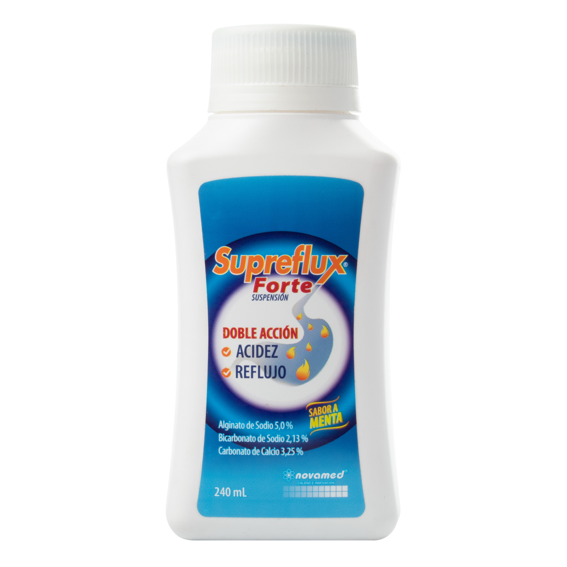 Suprefux Forte 240 ml – alginato, bicarbonato de sodio y calcio