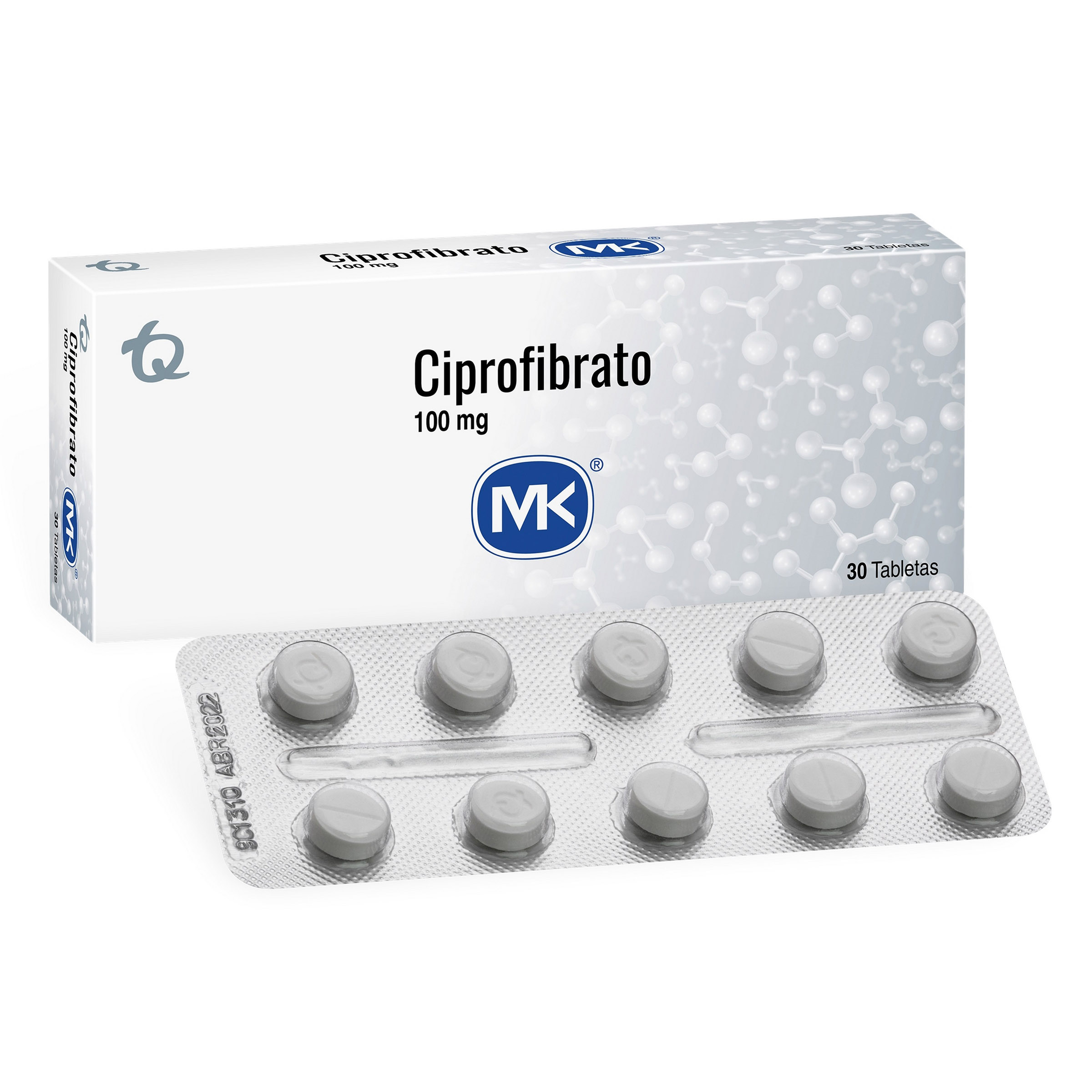 Ciprofibrato 100 mg – 30 tabletas | Tecnoquimicas S.A.