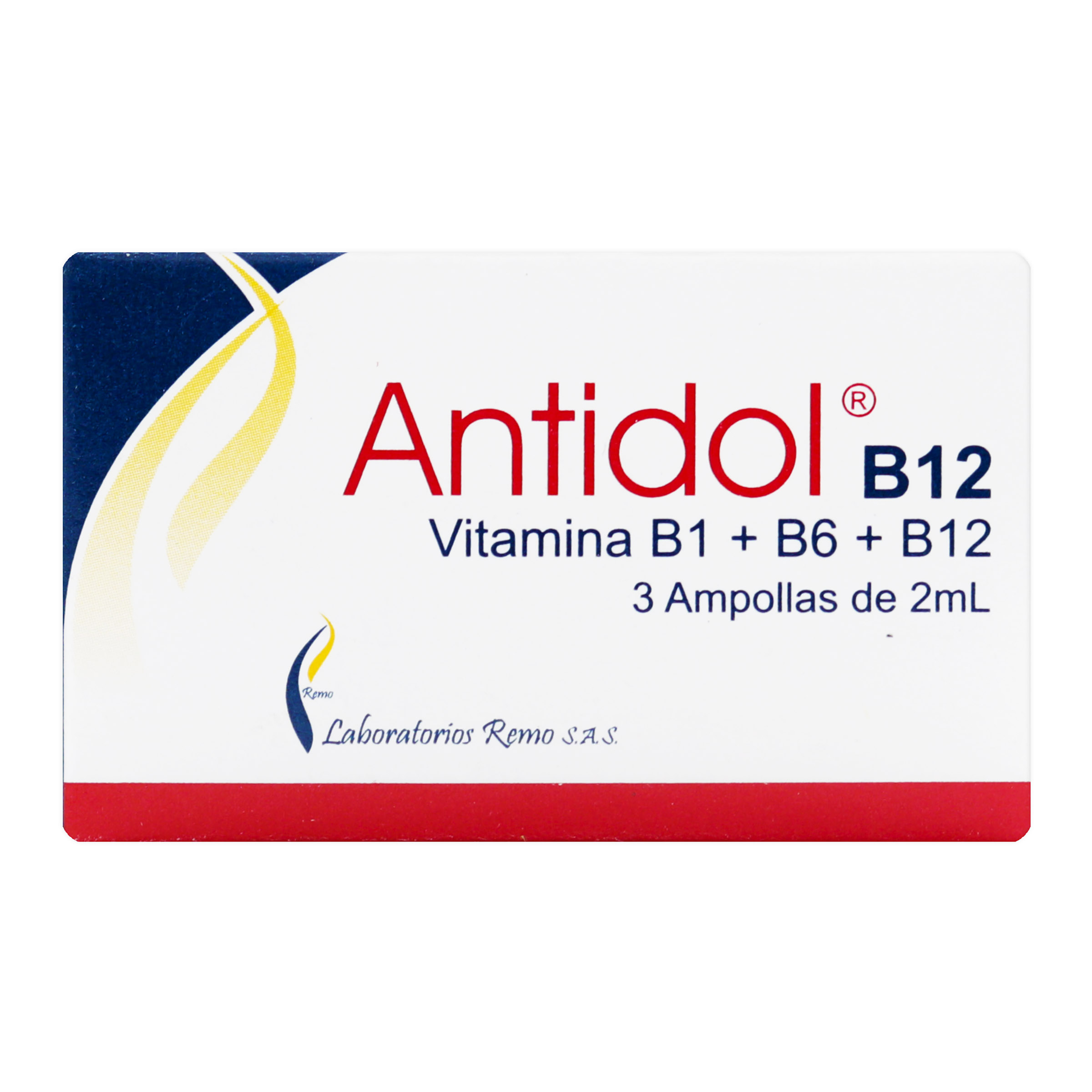 Antidol B-12: ampollas 2 mL con B1, B6 y B12