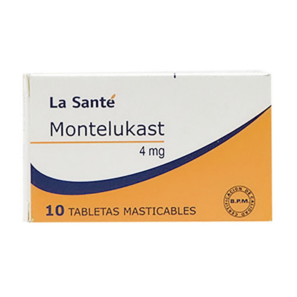 Montelukast 4 mg 10 tabletas – La Santé