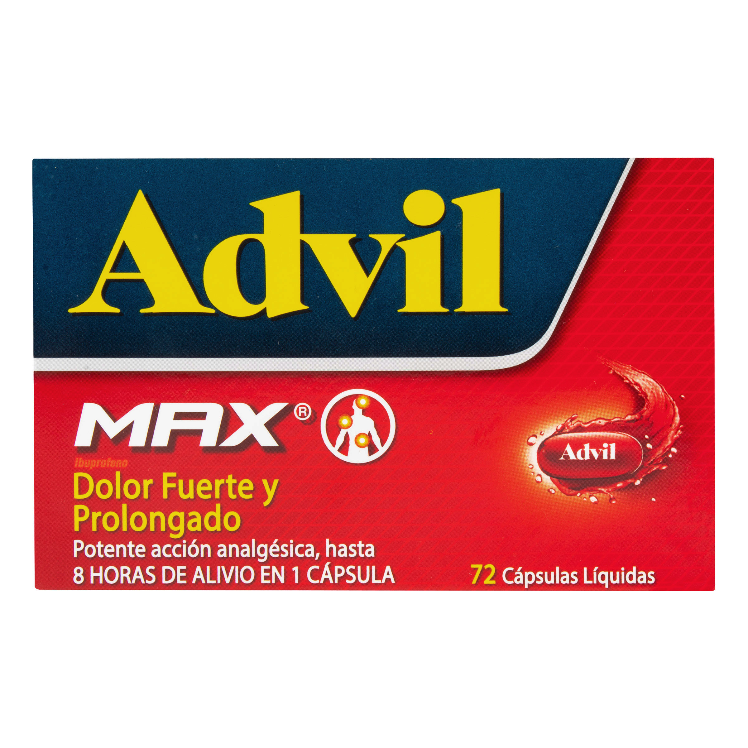 Advil Max Ibuprofeno - 72 cápsulas