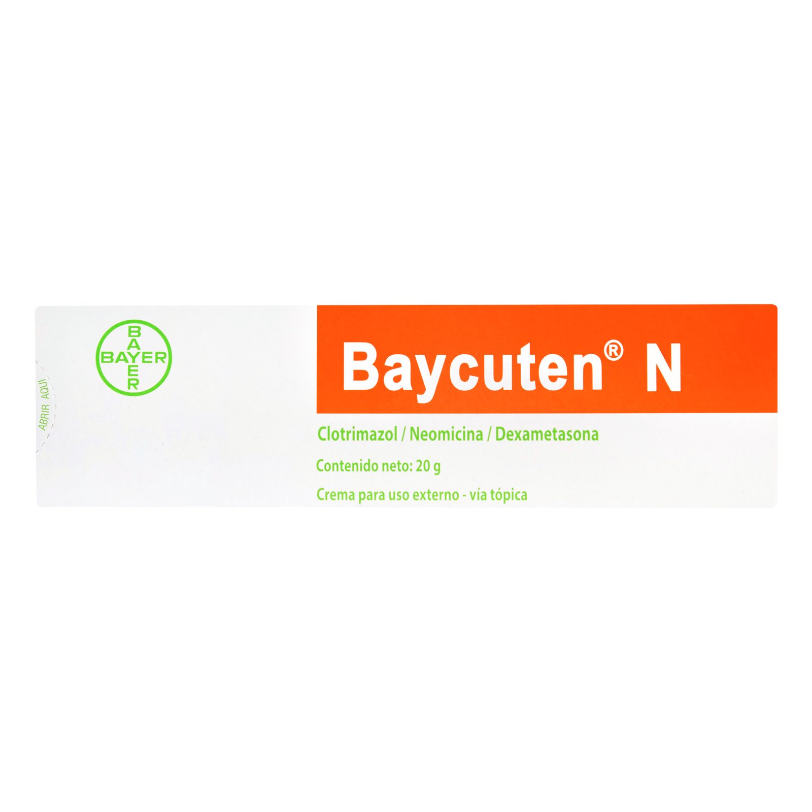 Baycuten N Crema 20 g – clotrimazol, dexametasona y neomicina