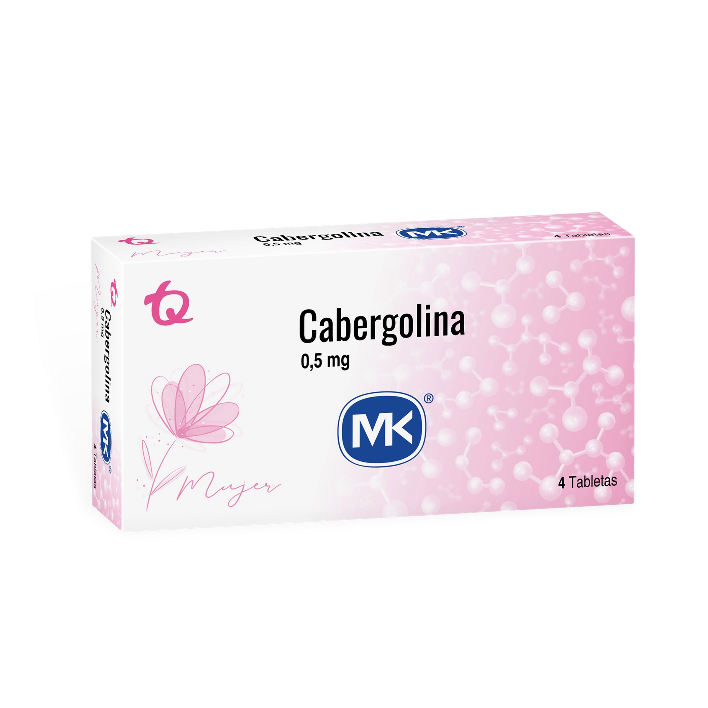 Cabergolina 0.5 mg – 4 tabletas