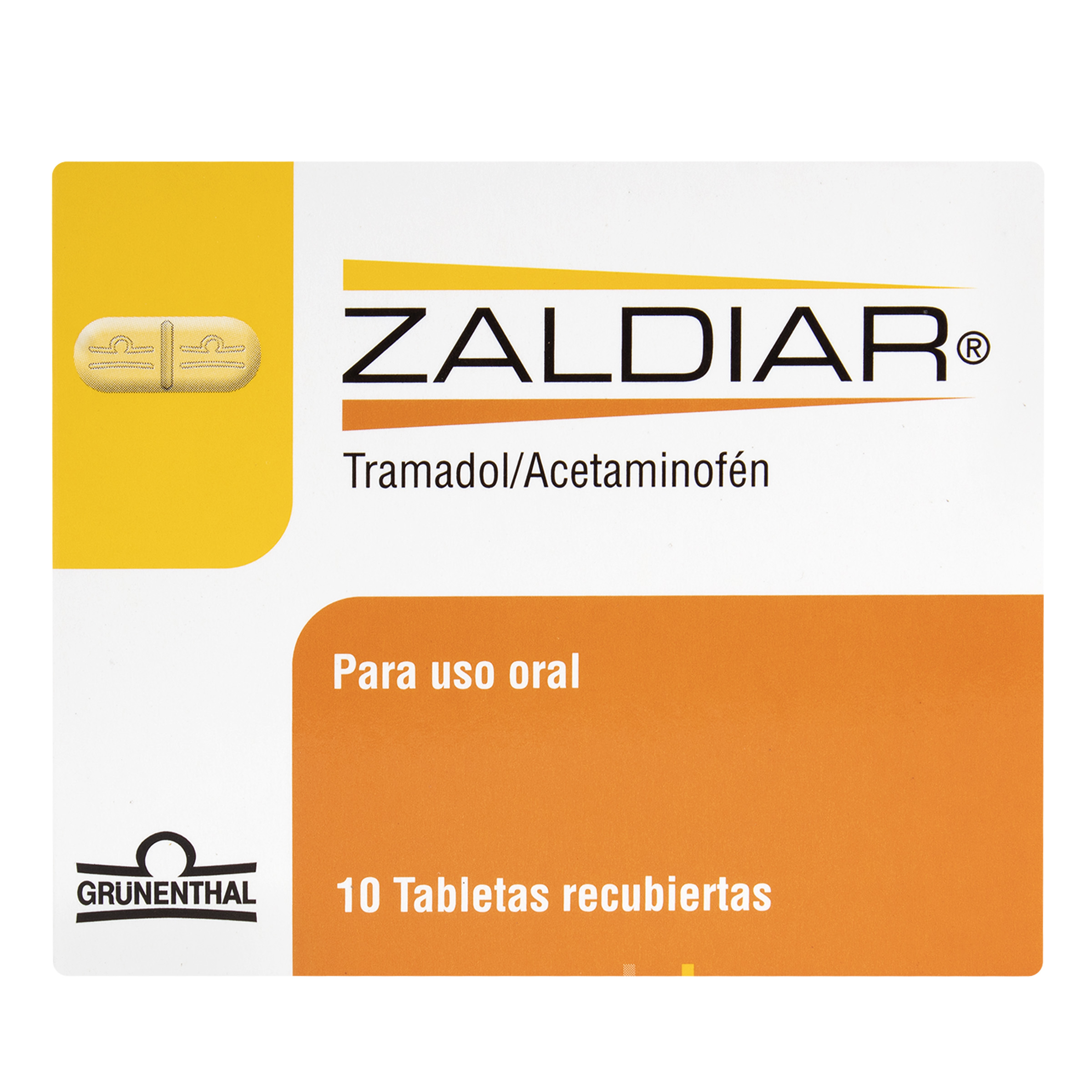 Zaldiar 37.5/325 mg – 10 tabletas