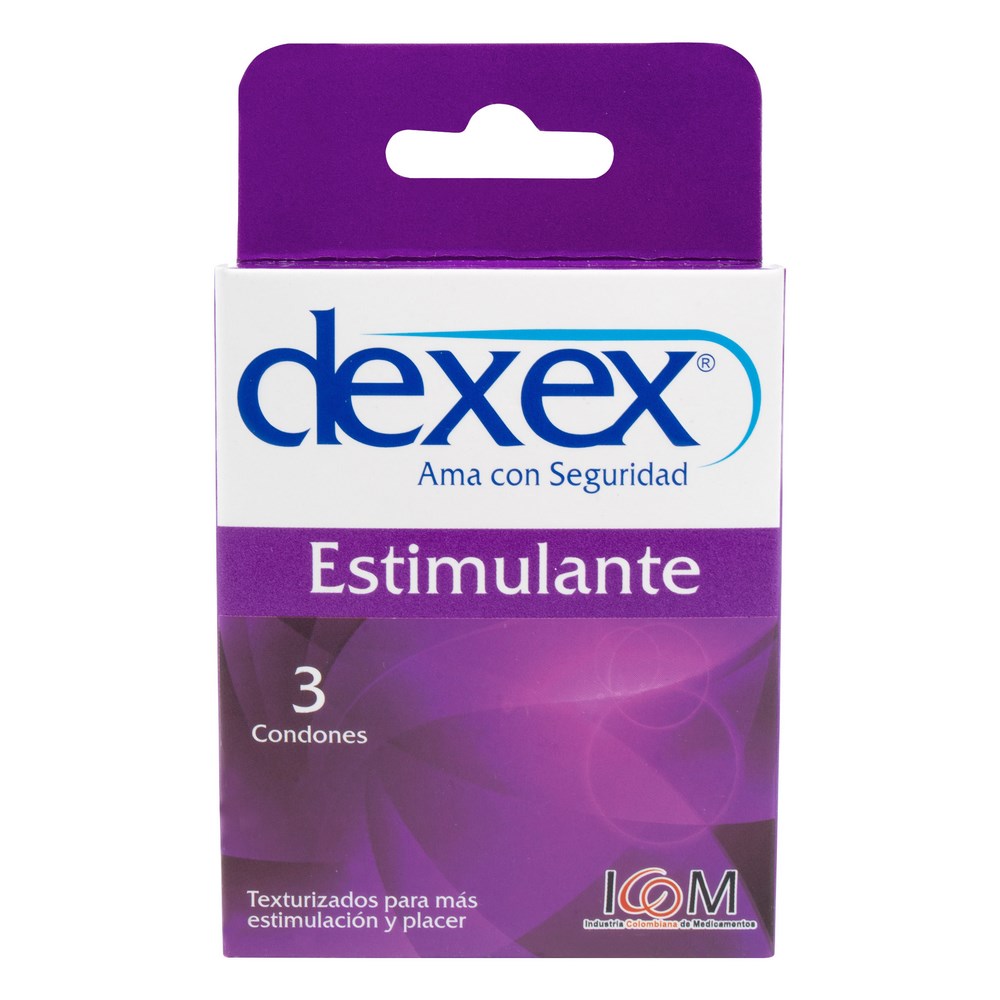 DEXEX Estimulante – 3 unidades con preservativos ICOM
