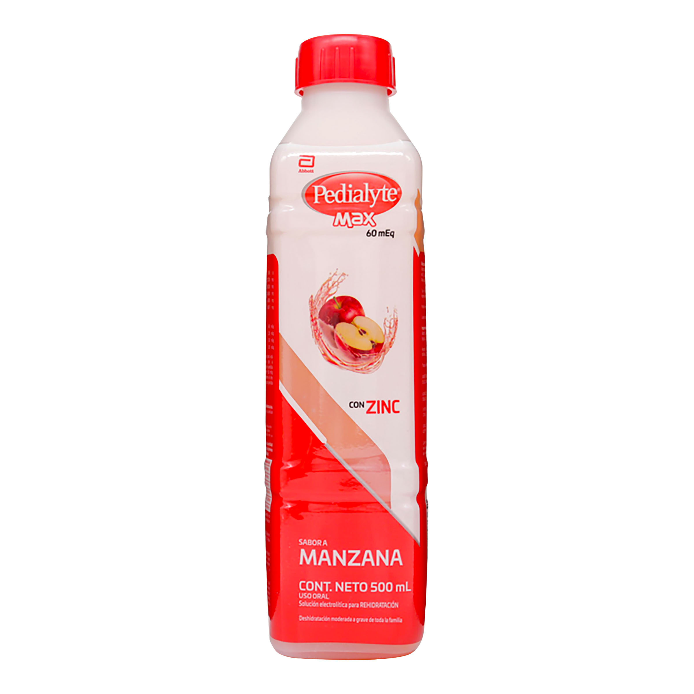 Pedialyte con zinc – sabor manzana, 500 ml