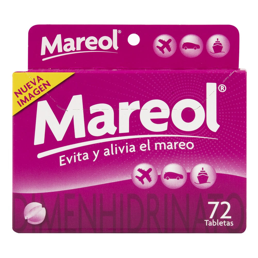 Mareol 72 tabletas – Dimenhidrinato
