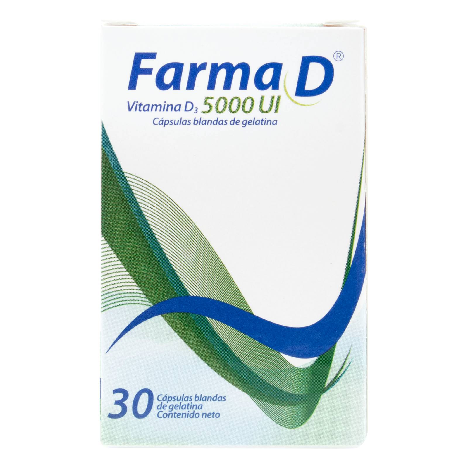 FARMA D Vitamina D3 5000 UI - 30 cápsulas
