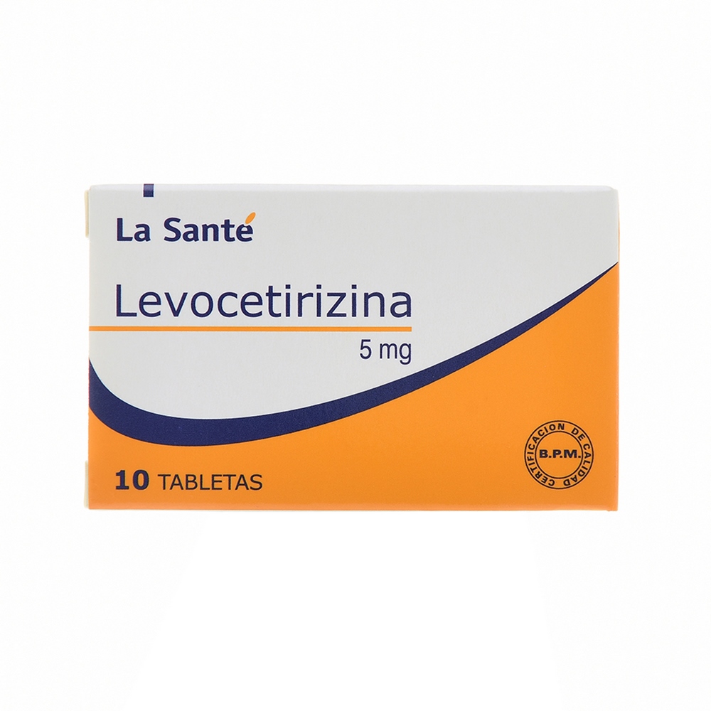 LEVOCETIRIZINA 5 MG – 10 TABLETAS (La Santé)