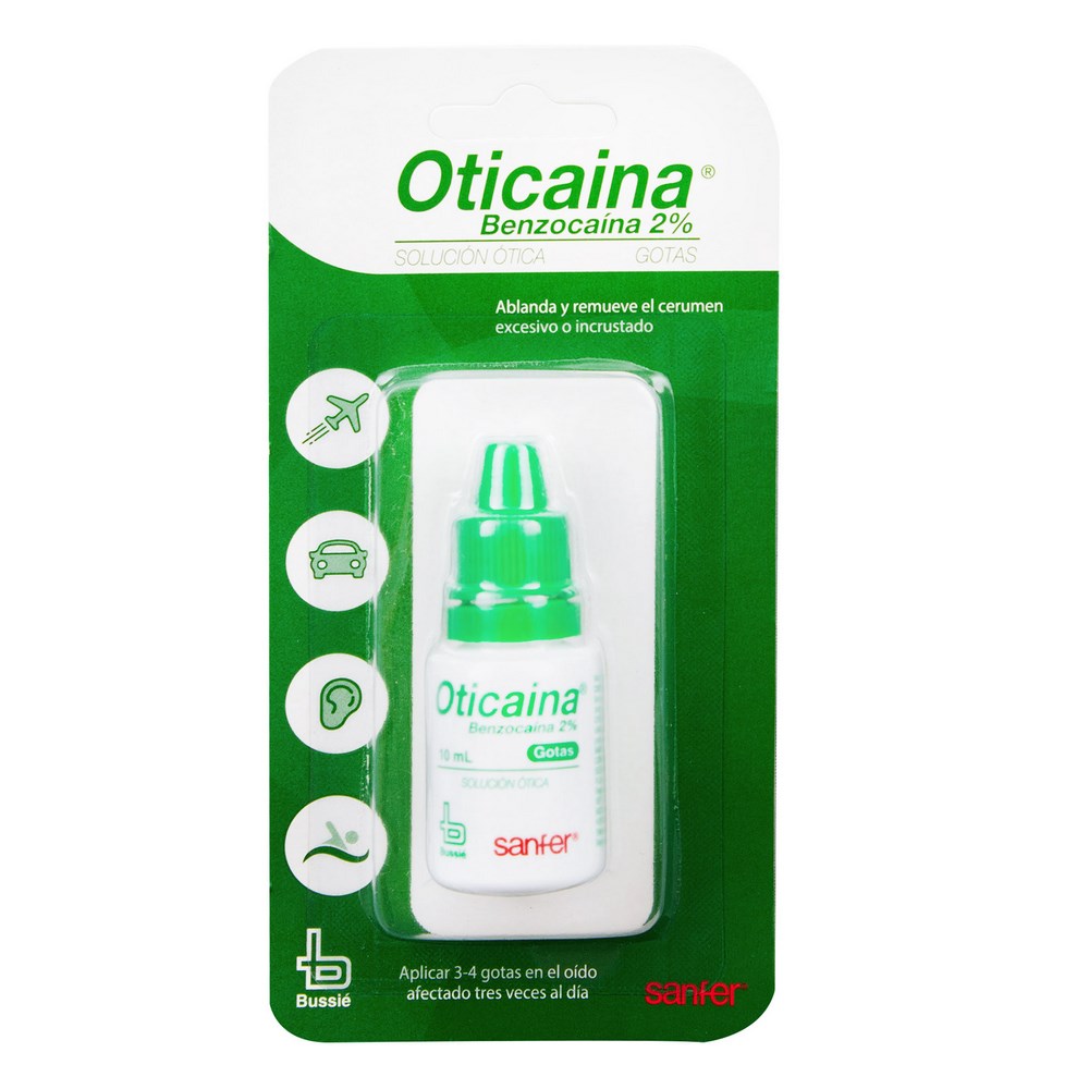 Oticaina Gotas 10 ml Benzocaína