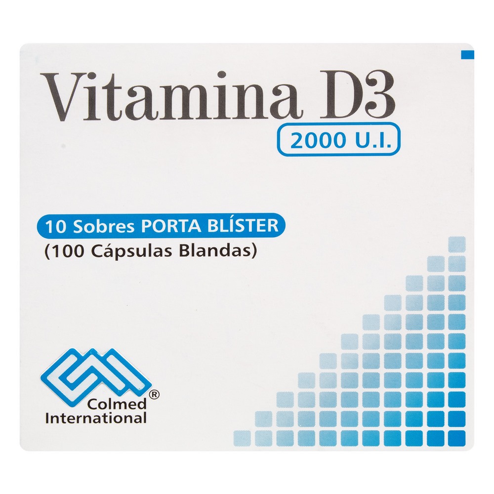 Vitamina D3 2000 UI – 100 cápsulas | Procaps S.A.