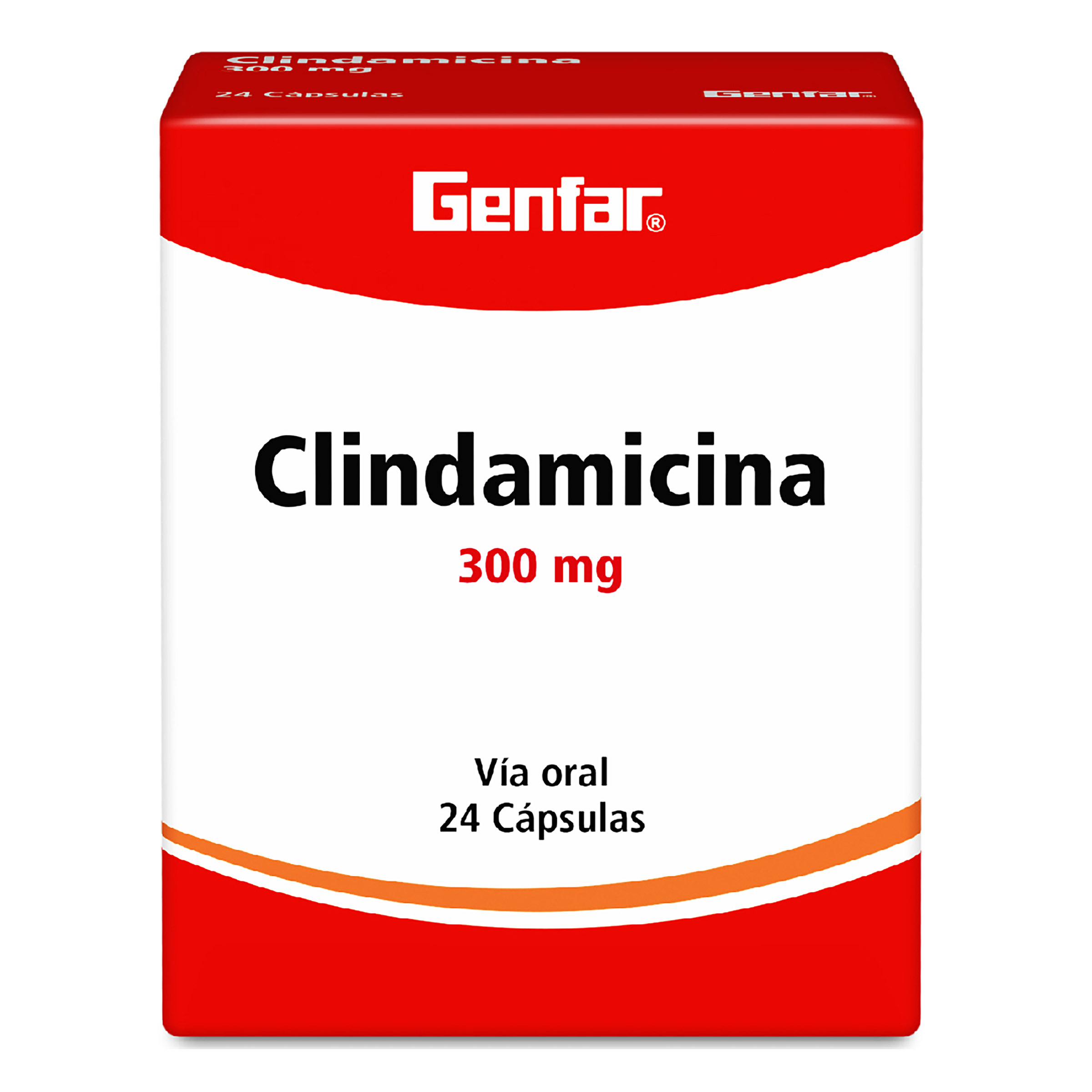 Clindamicina 300 mg 24 cápsulas – GENFAR