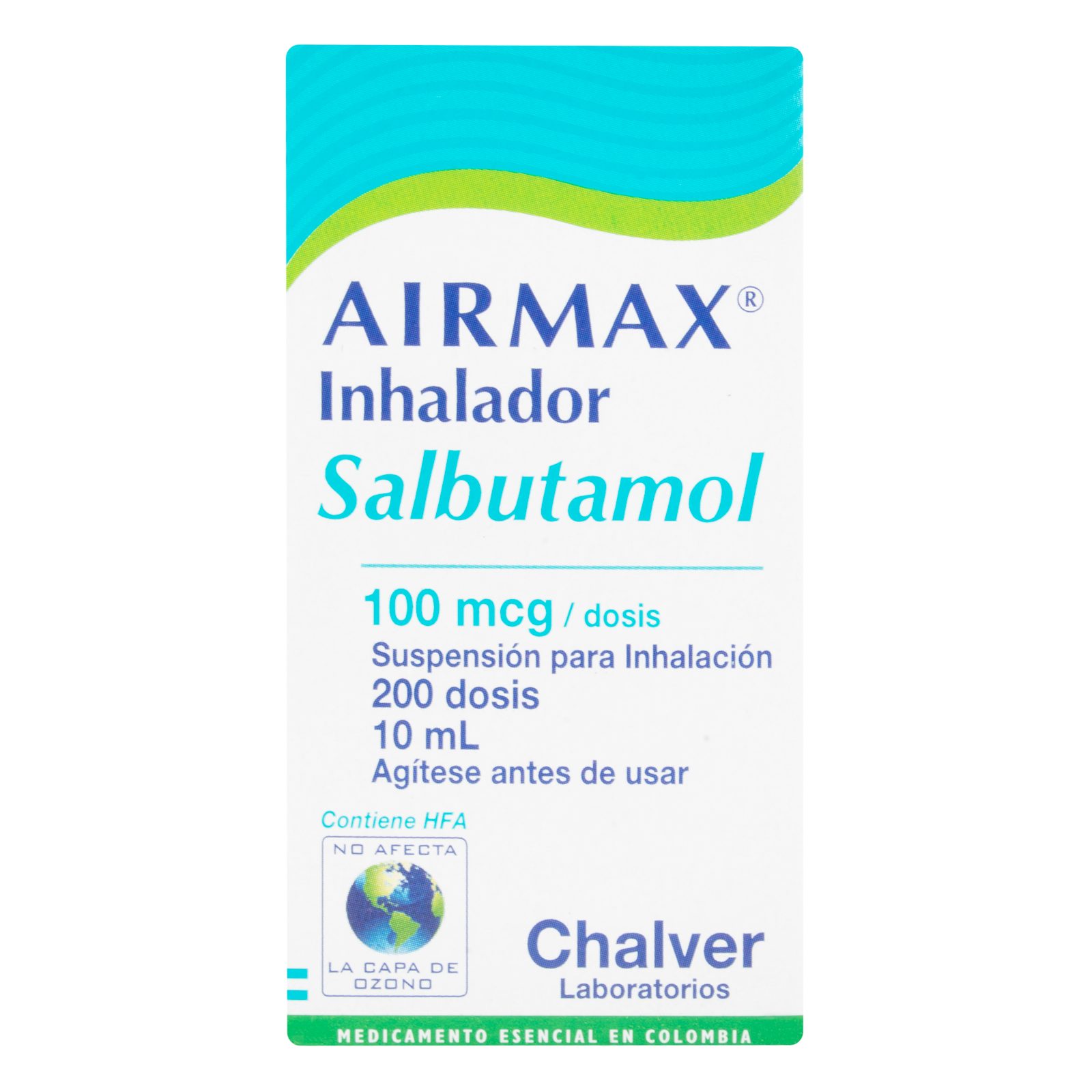 AirMax Inhalador 100 mcg, 200 dosis – Salbutamol