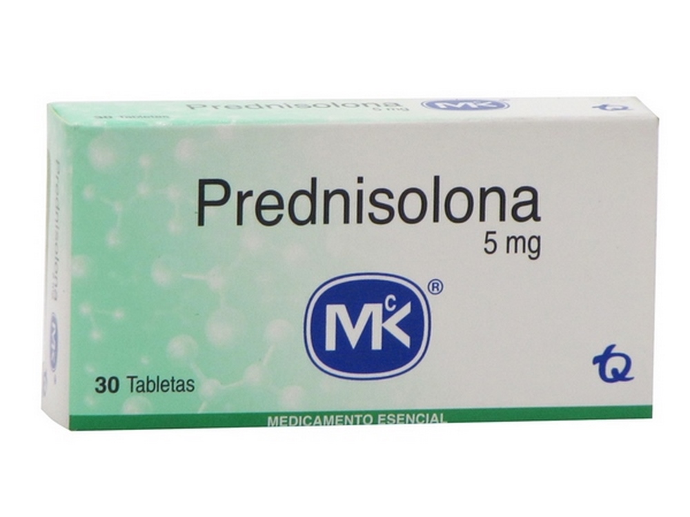 Prednisolona 5 mg 30 Tabletas MK Prednisolona