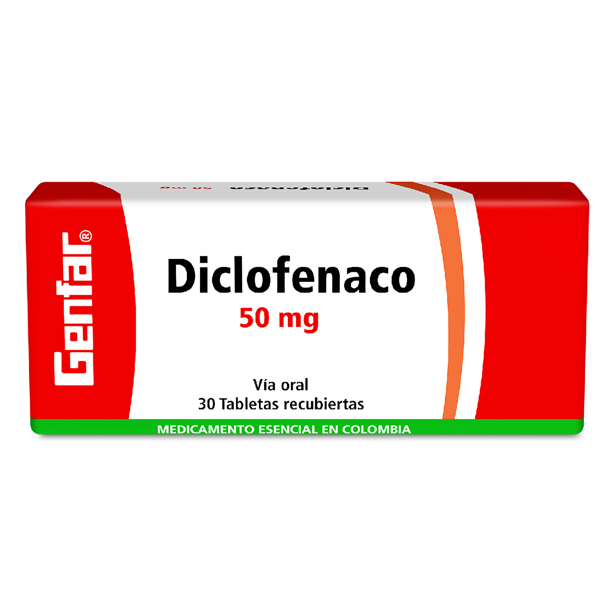 Diclofenaco 50 mg - 30 tabletas Genfar S.A.