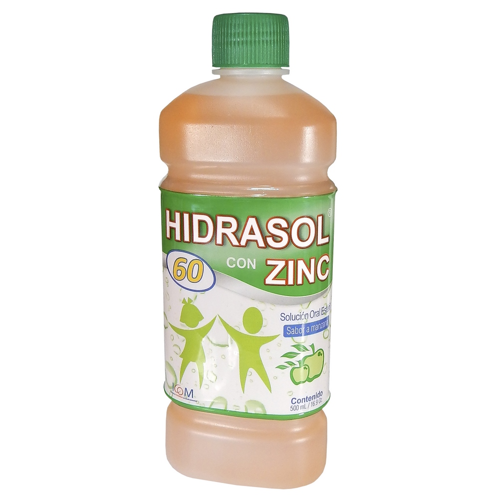 Hidrasol 60 Zinc Manzana 500 ml