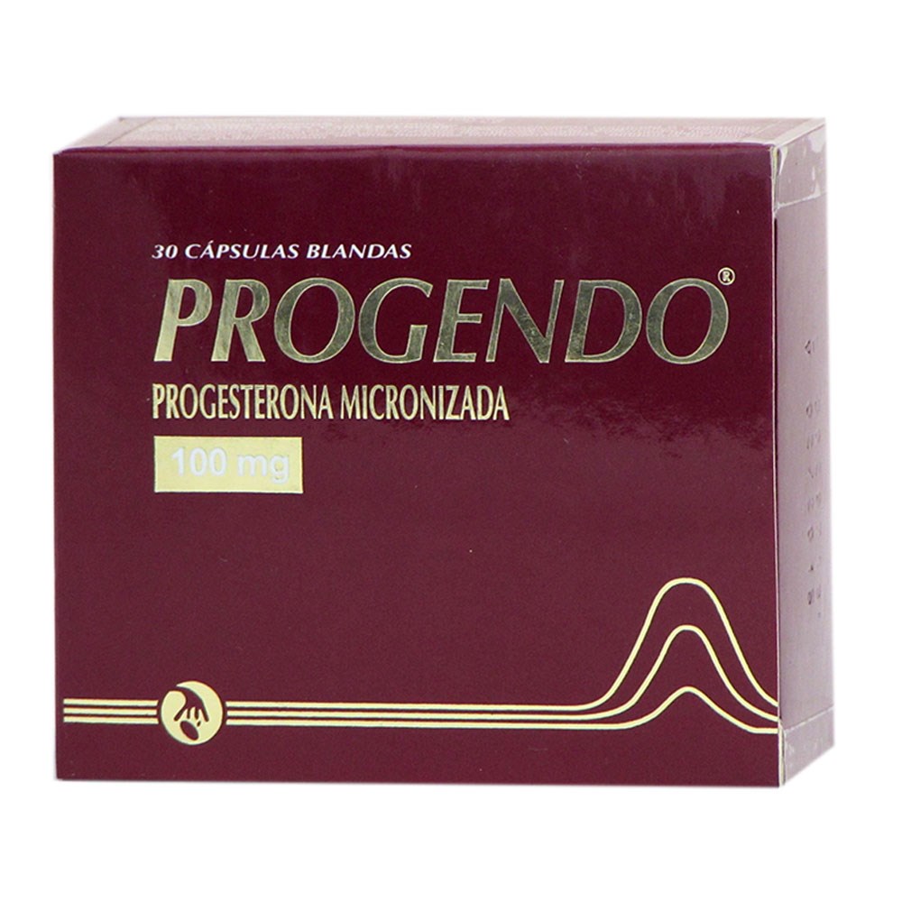Progendo 100 mg Progesterona, 30 cápsulas