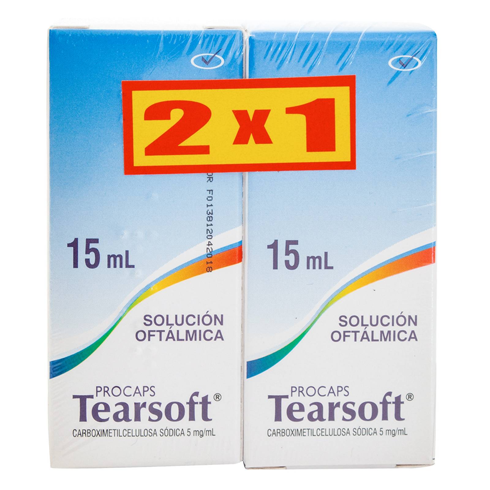 Tearsoft Solución Oftálmica 15 ml (2×1) Carboximetilcelulosa