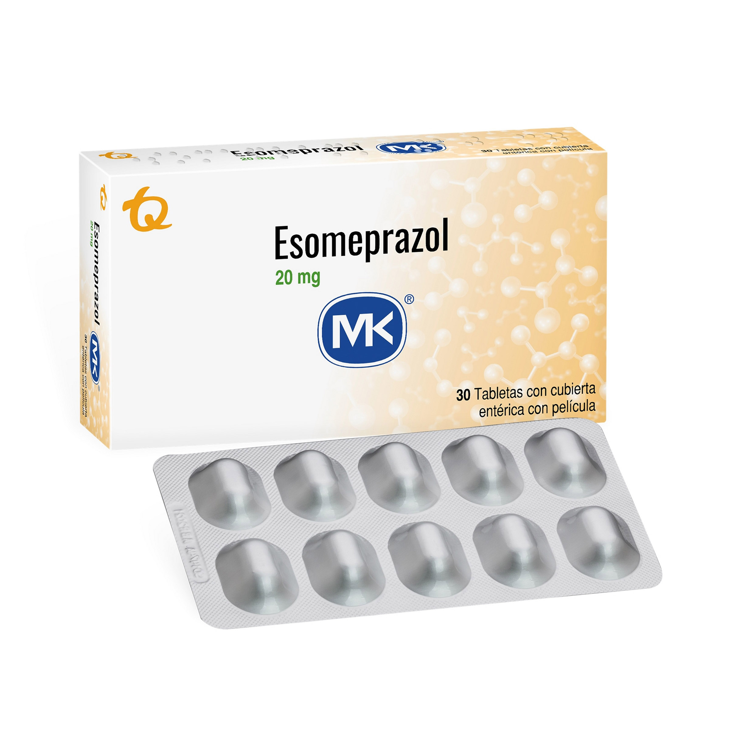 Esomeprazol 20 mg - 30 tabletas TECNOQUIMICAS