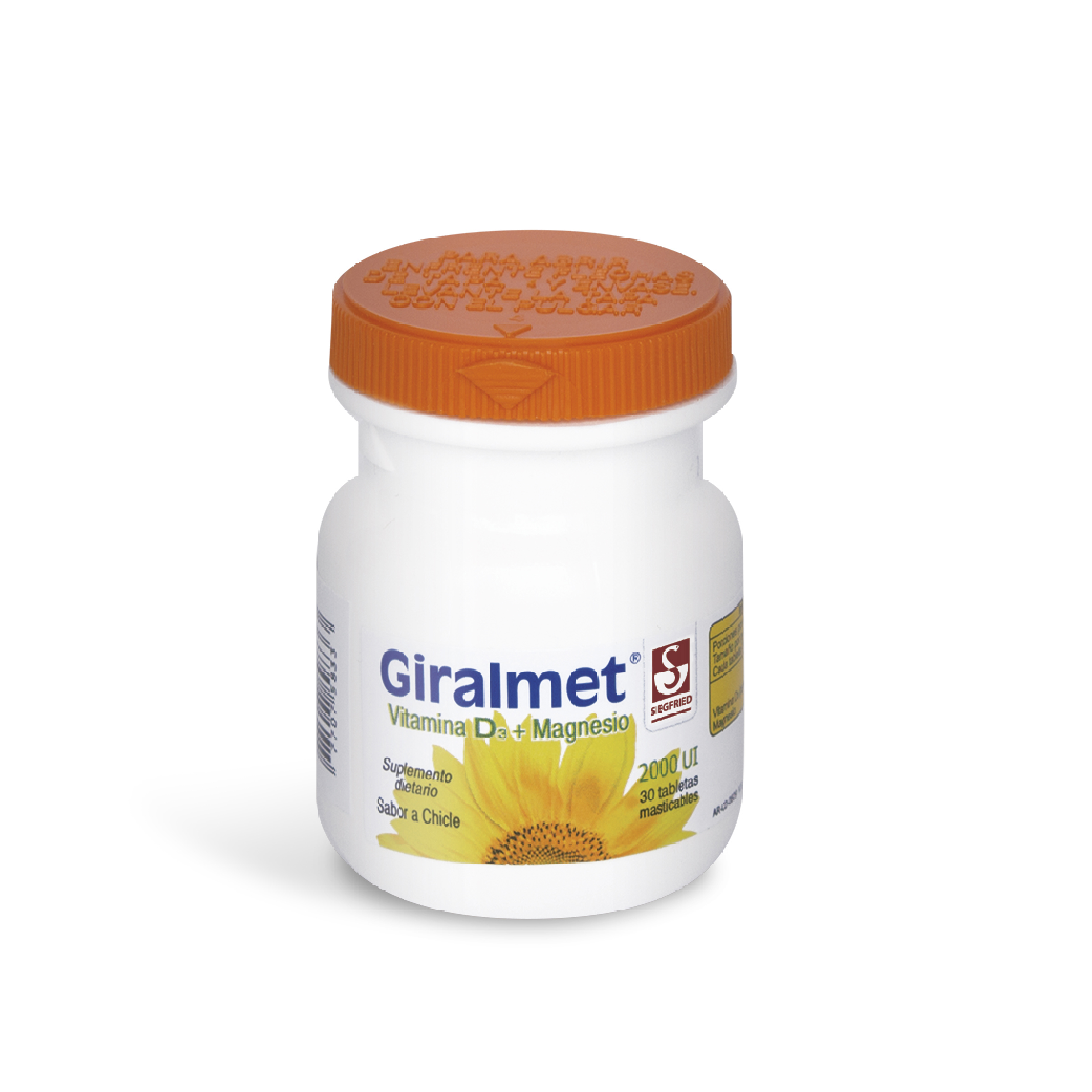 Giralmet Vitamina D 2000 UI con Magnesio – 30 tabletas