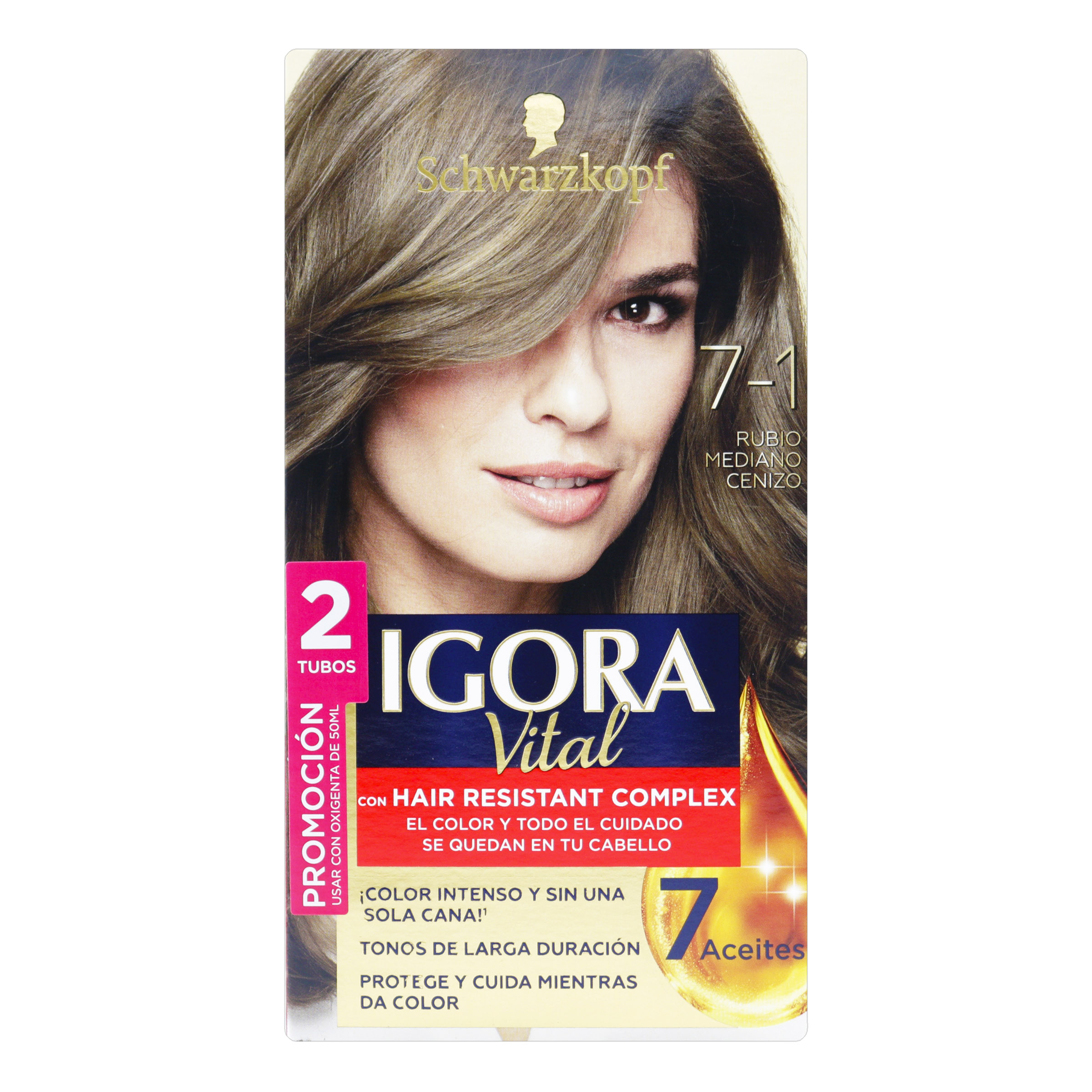 IGORA VITAL KIT 7-1 Tinte Capilar – 2 Tubos