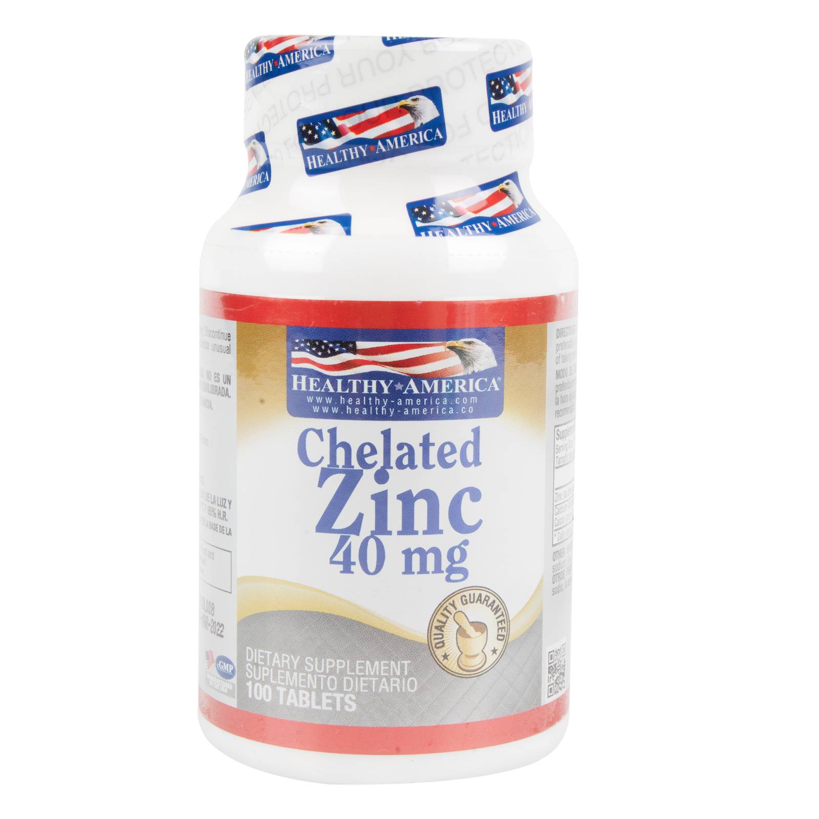 Zinc quelado 40 mg 100 tabletas