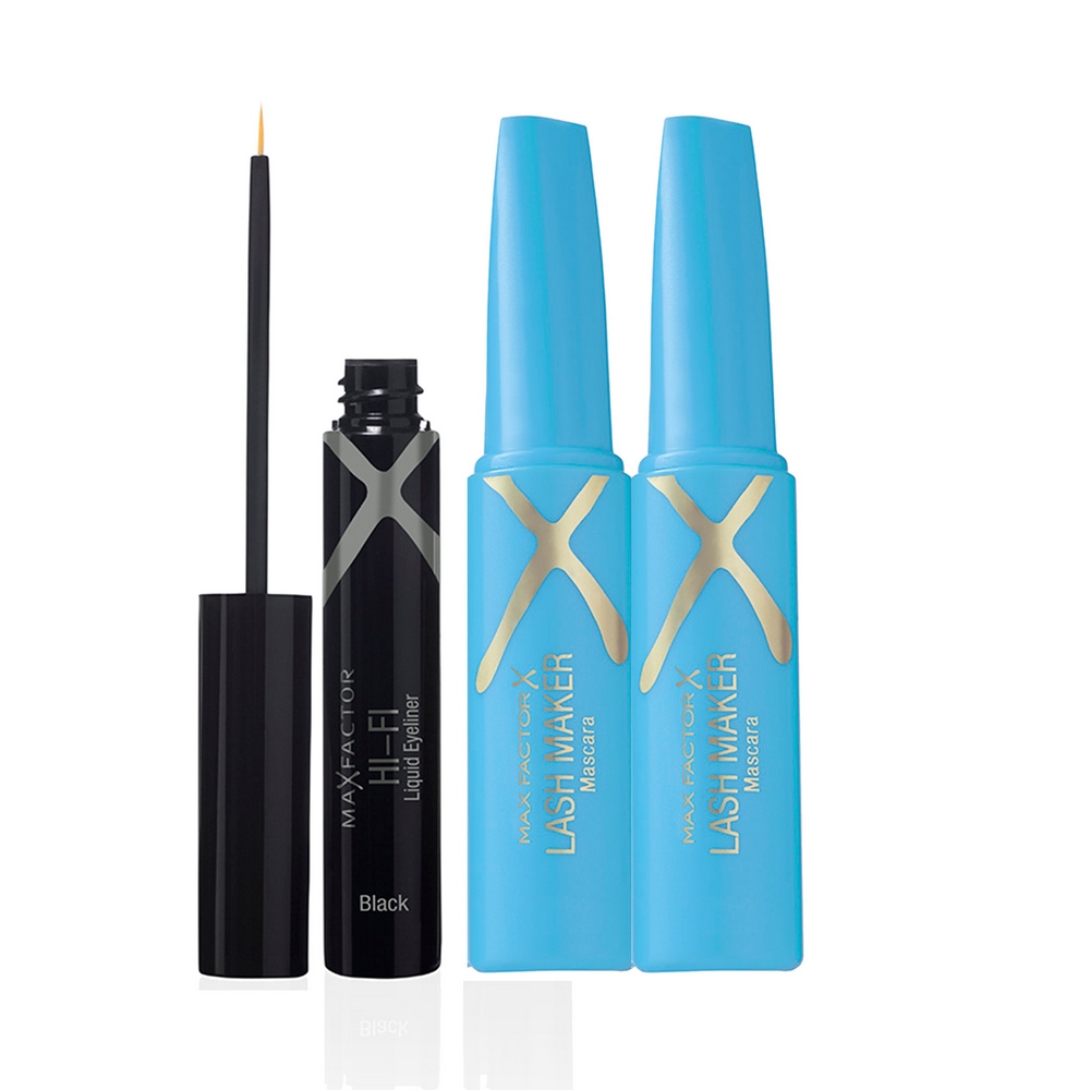 2 Pestanina Lash Maker Negra + Delineador Negro - PREBEL
