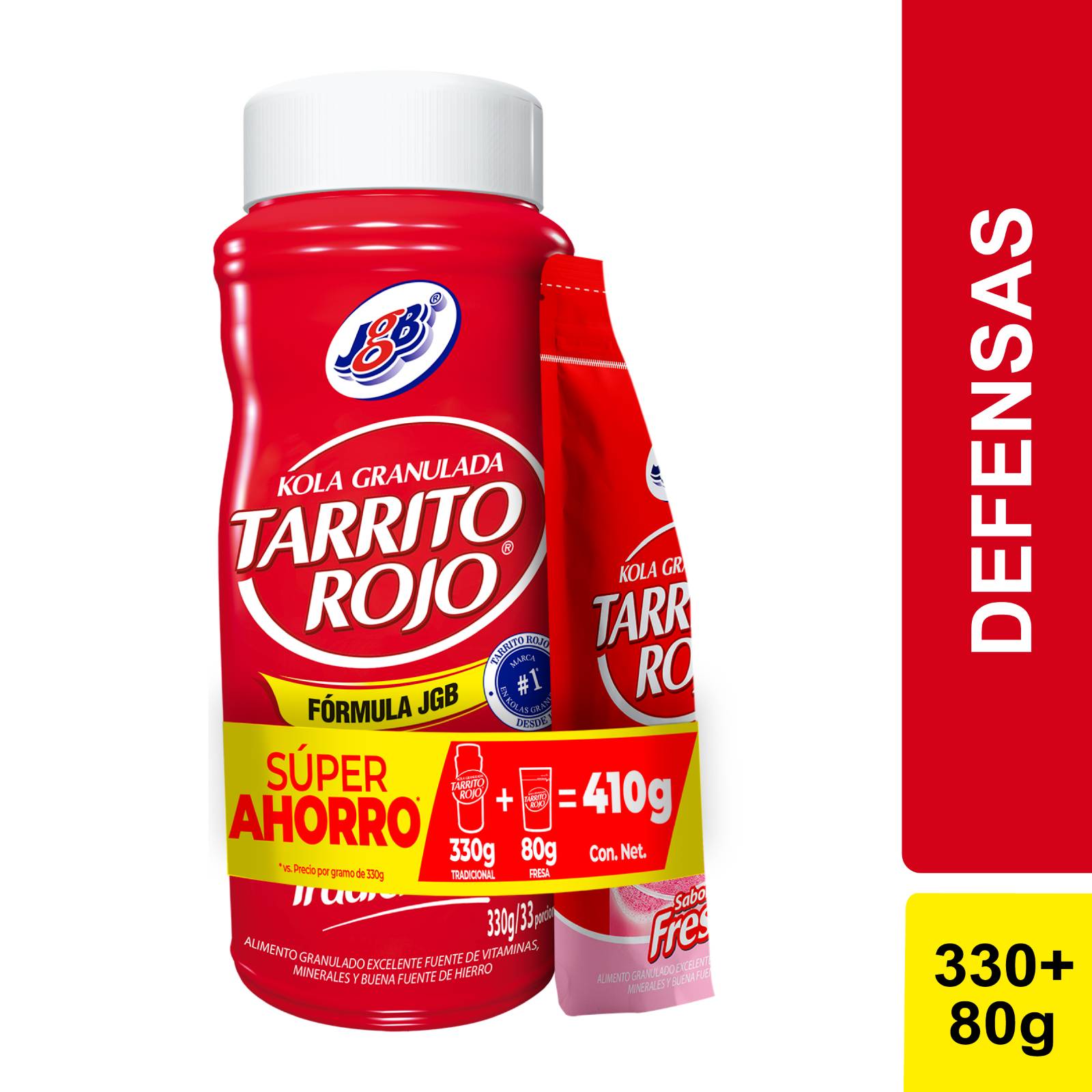 Kola Granulada JGB 330 g + 80 g – Vitaminas y Minerales