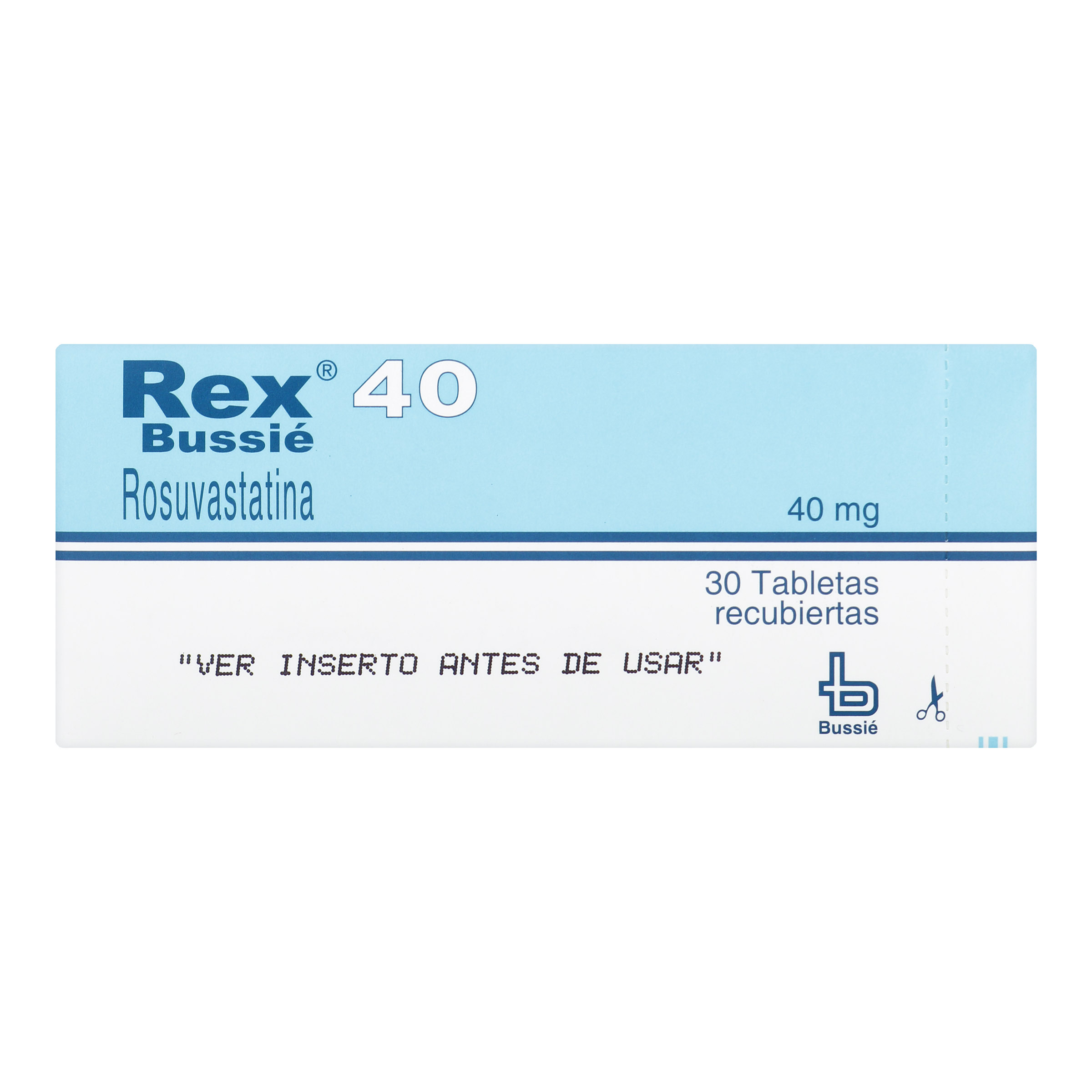 Rex Rosuvastatina 40 mg – 30 tabletas