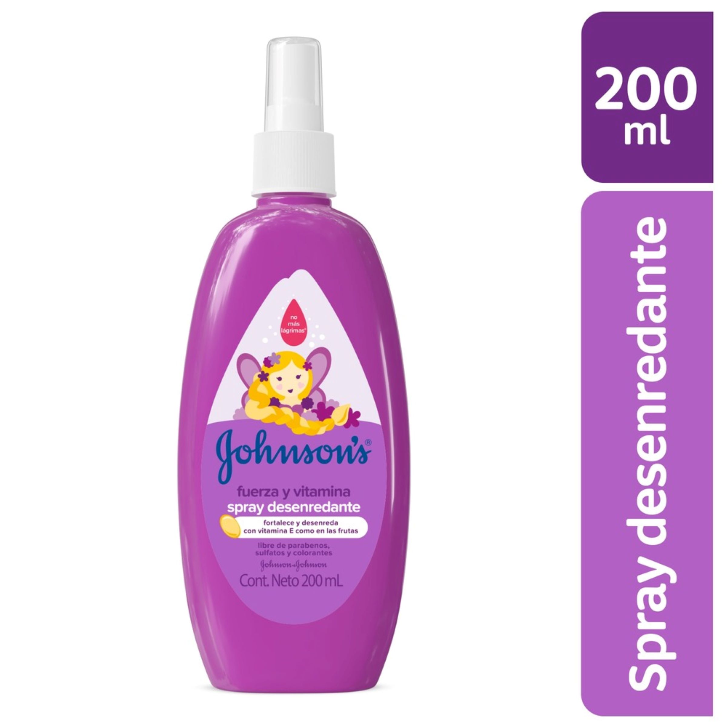 Spray para cabello bebé Johnson's Fuerza y Vitamina E 200 ml