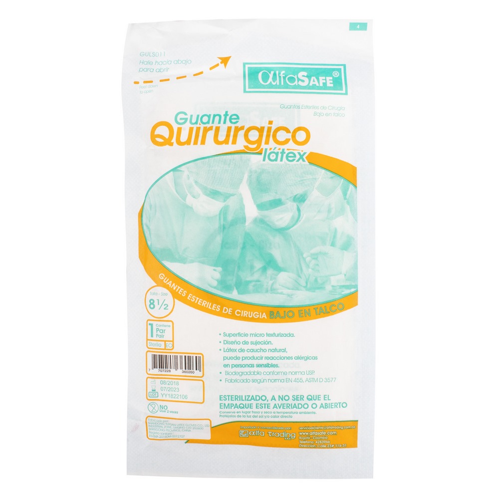 Guantes estériles ALFA 8,5 - Cirugía