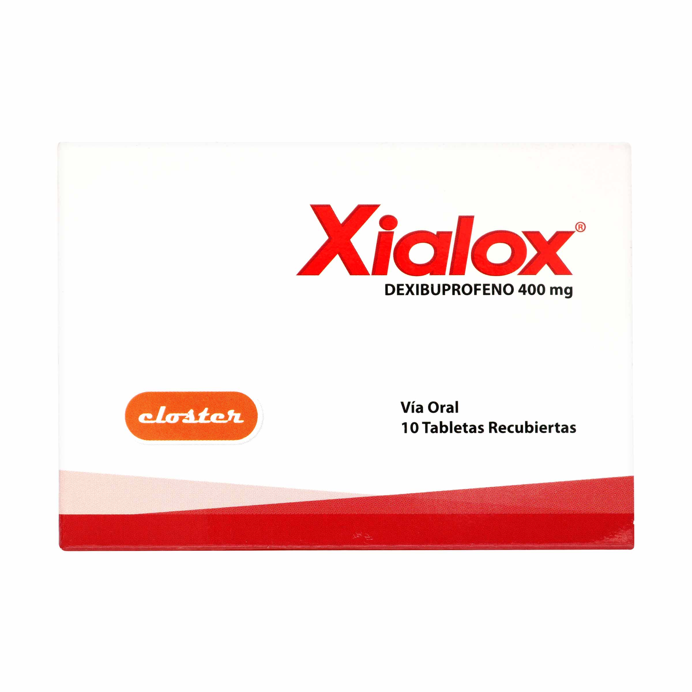 Xialox 400 mg – Dexibuprofeno 10 tabletas