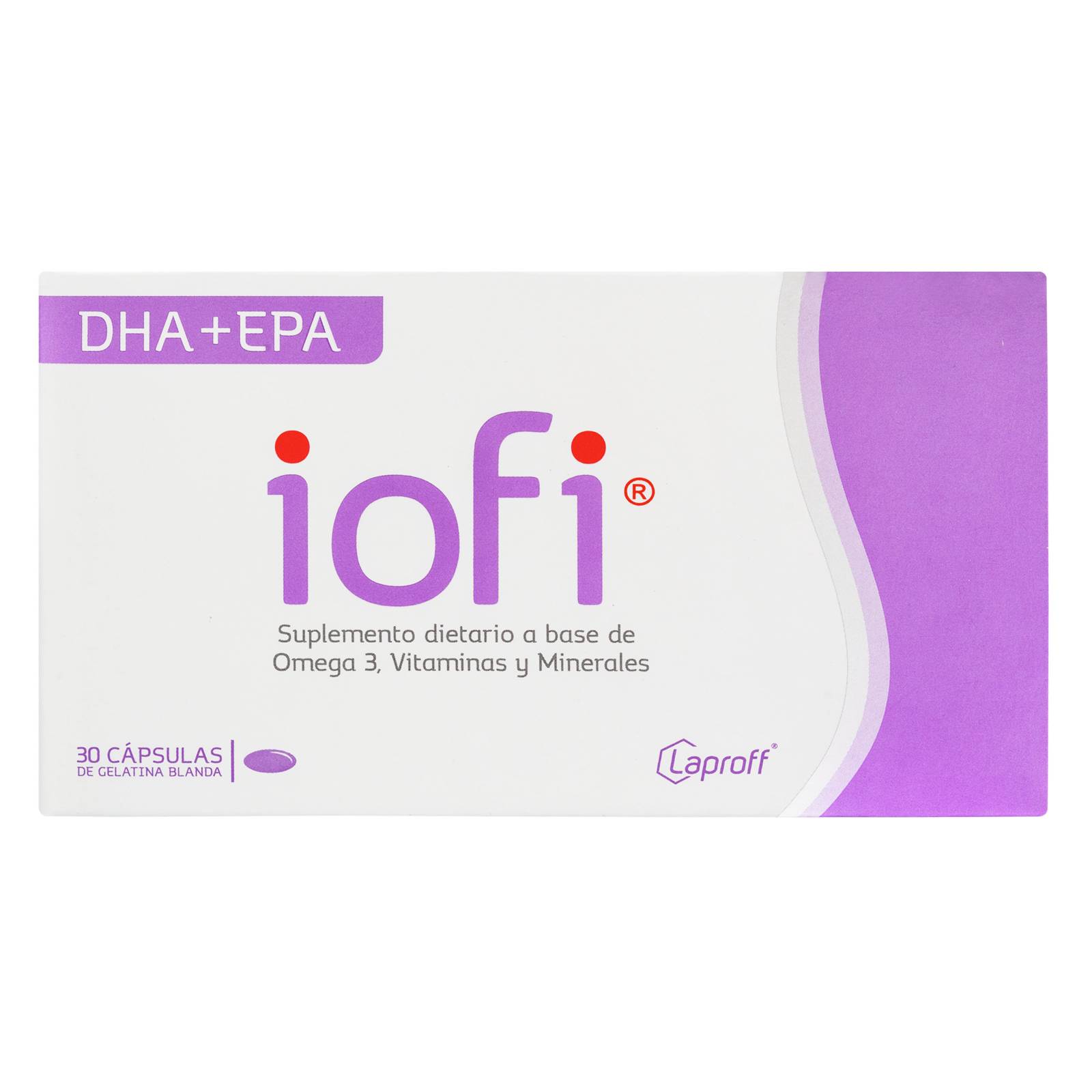 IOFI DHA+EPA 30 cápsulas – Omega3, vitaminas y minerales | LAPROFF