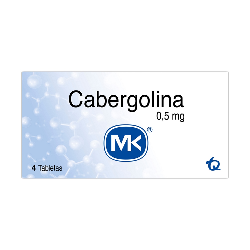 Cabergolina 0.5 mg – 4 tabletas