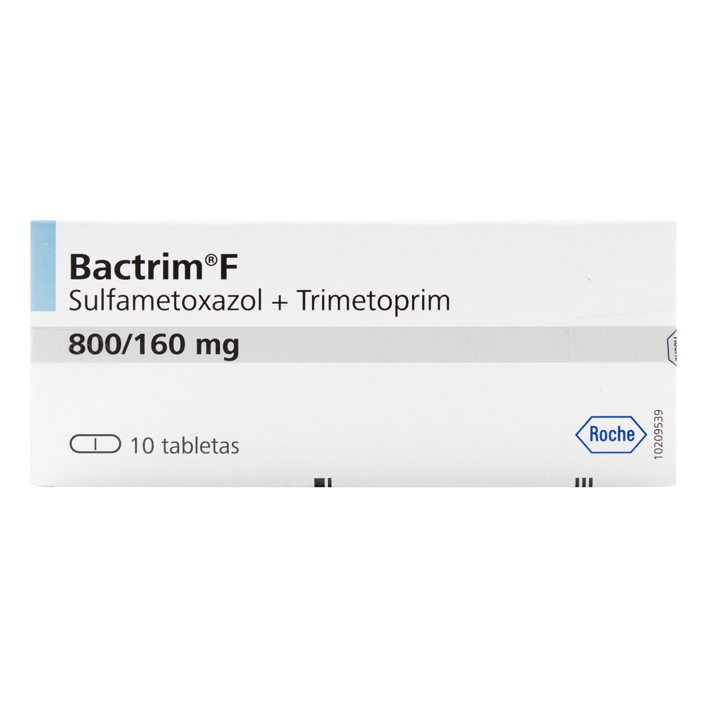 BACTRIM F 160/800 mg, 10 tabletas